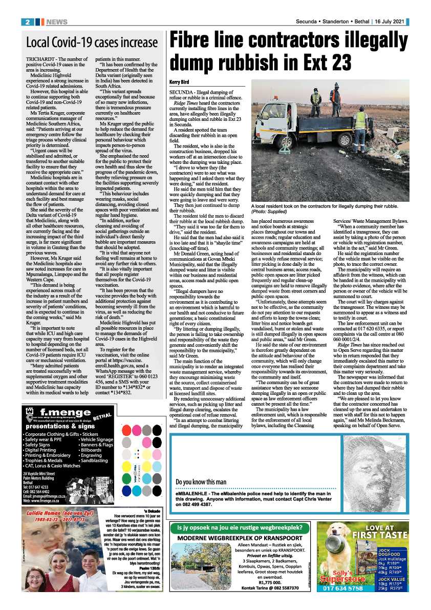 Ridge Times 16 July 2021 page 2