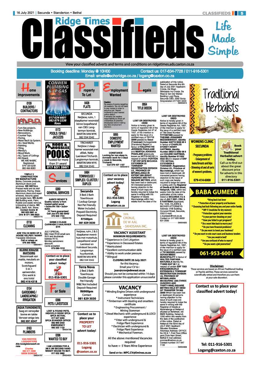 Ridge Times 16 July 2021 page 5