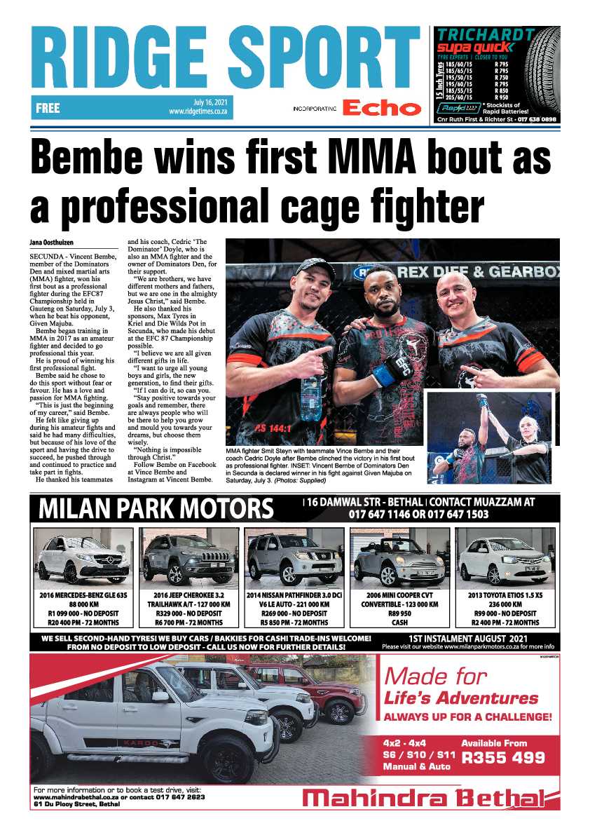 Ridge Times 16 July 2021 page 8