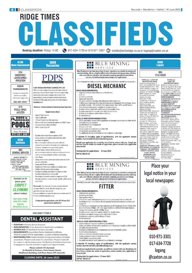 Ridge Times 16 June 2023 page 6