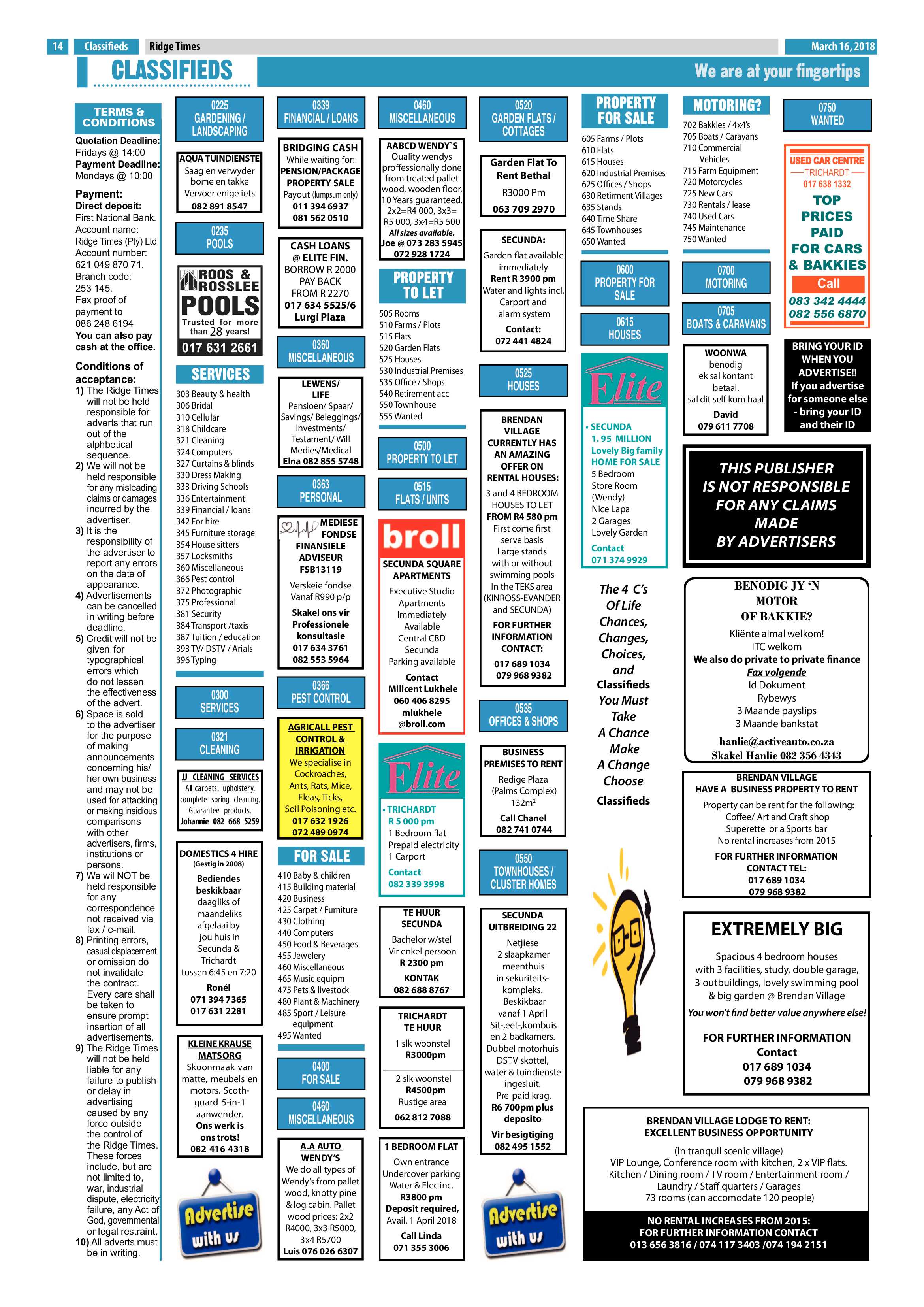 Ridge Times 16 March 2018 page 14