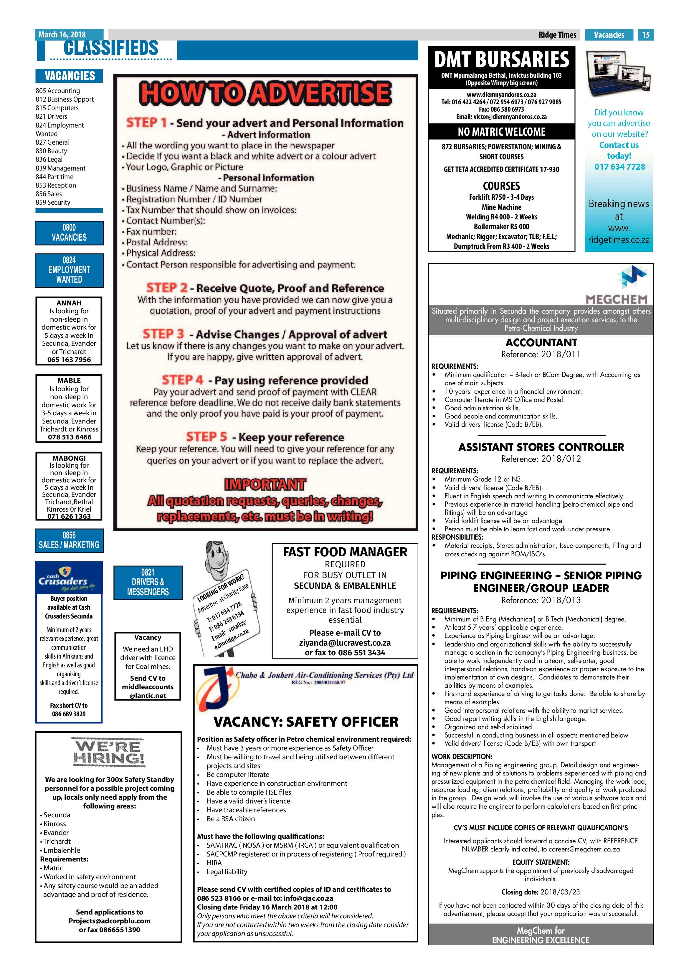 Ridge Times 16 March 2018 page 15