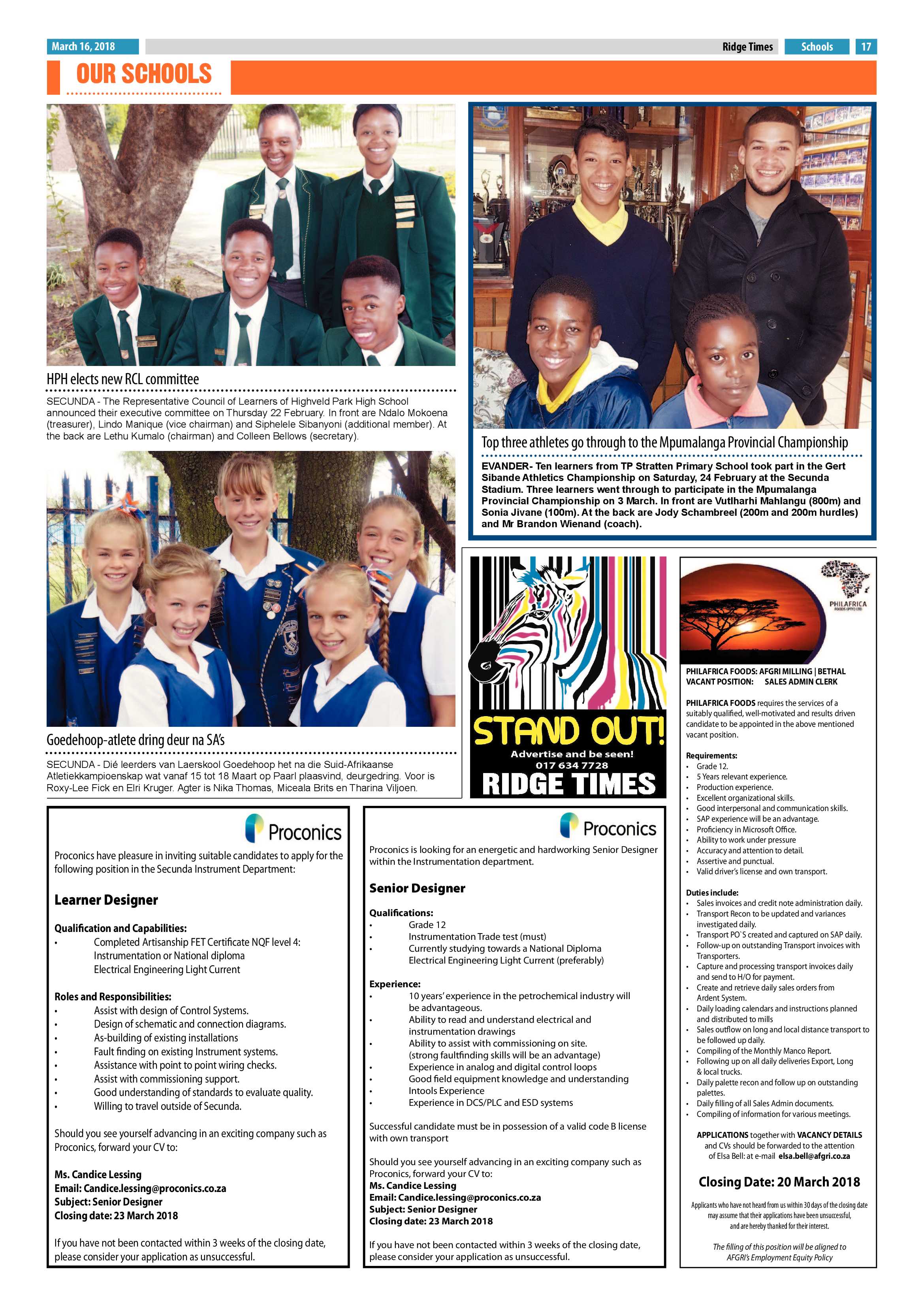 Ridge Times 16 March 2018 page 17