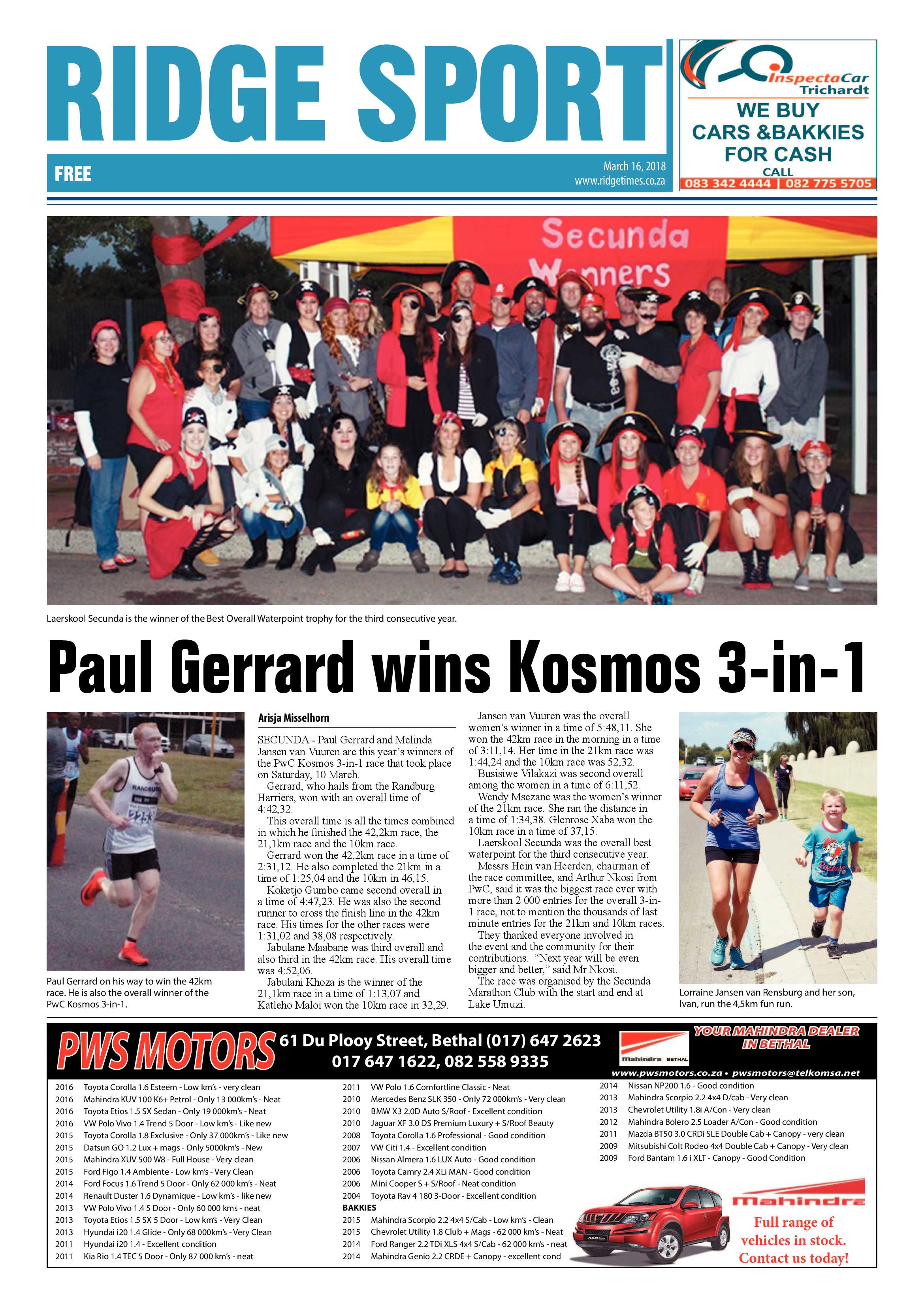 Ridge Times 16 March 2018 page 20