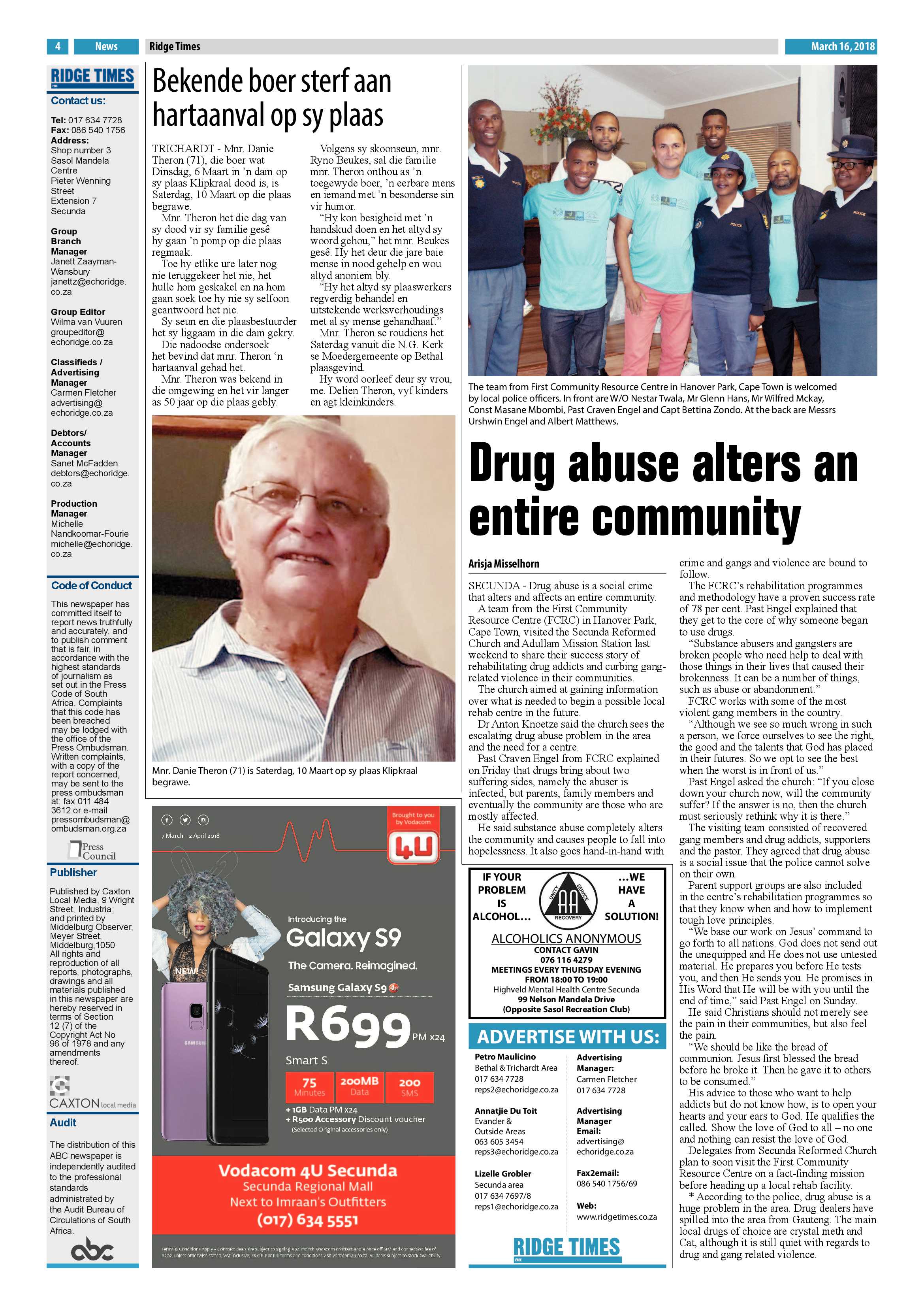 Ridge Times 16 March 2018 page 4