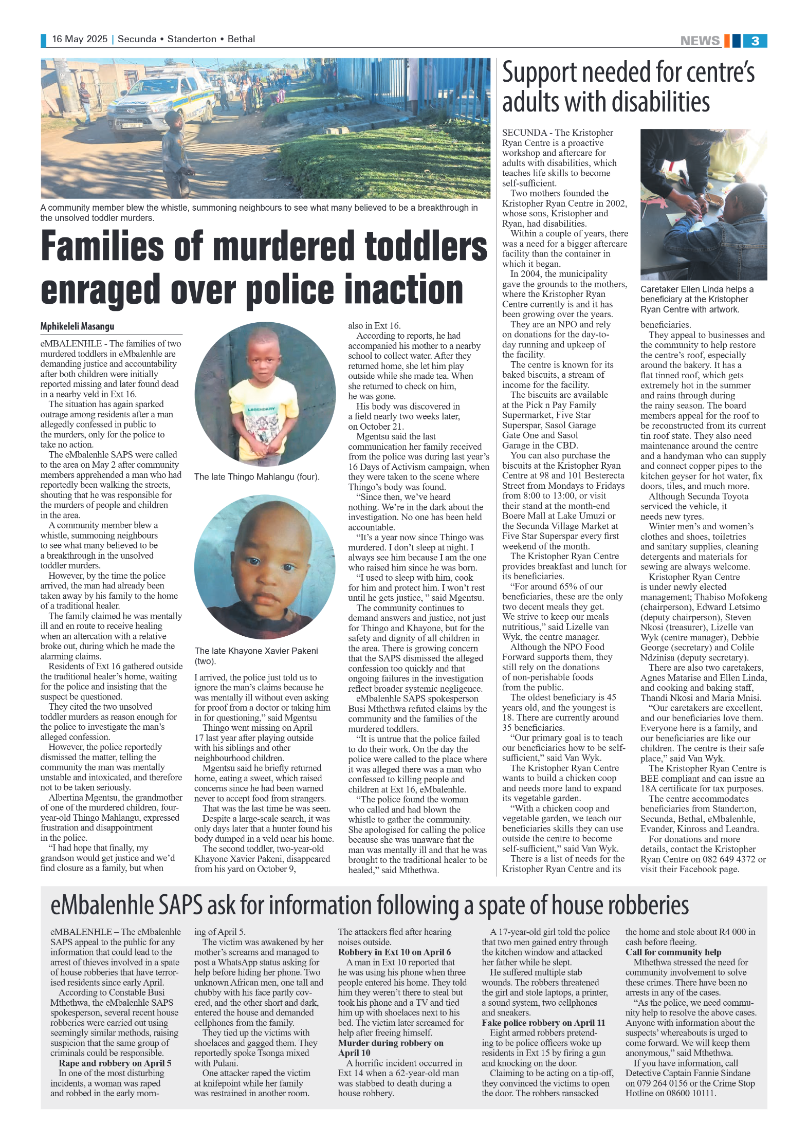 Ridge Times 16 May 2025 page 3