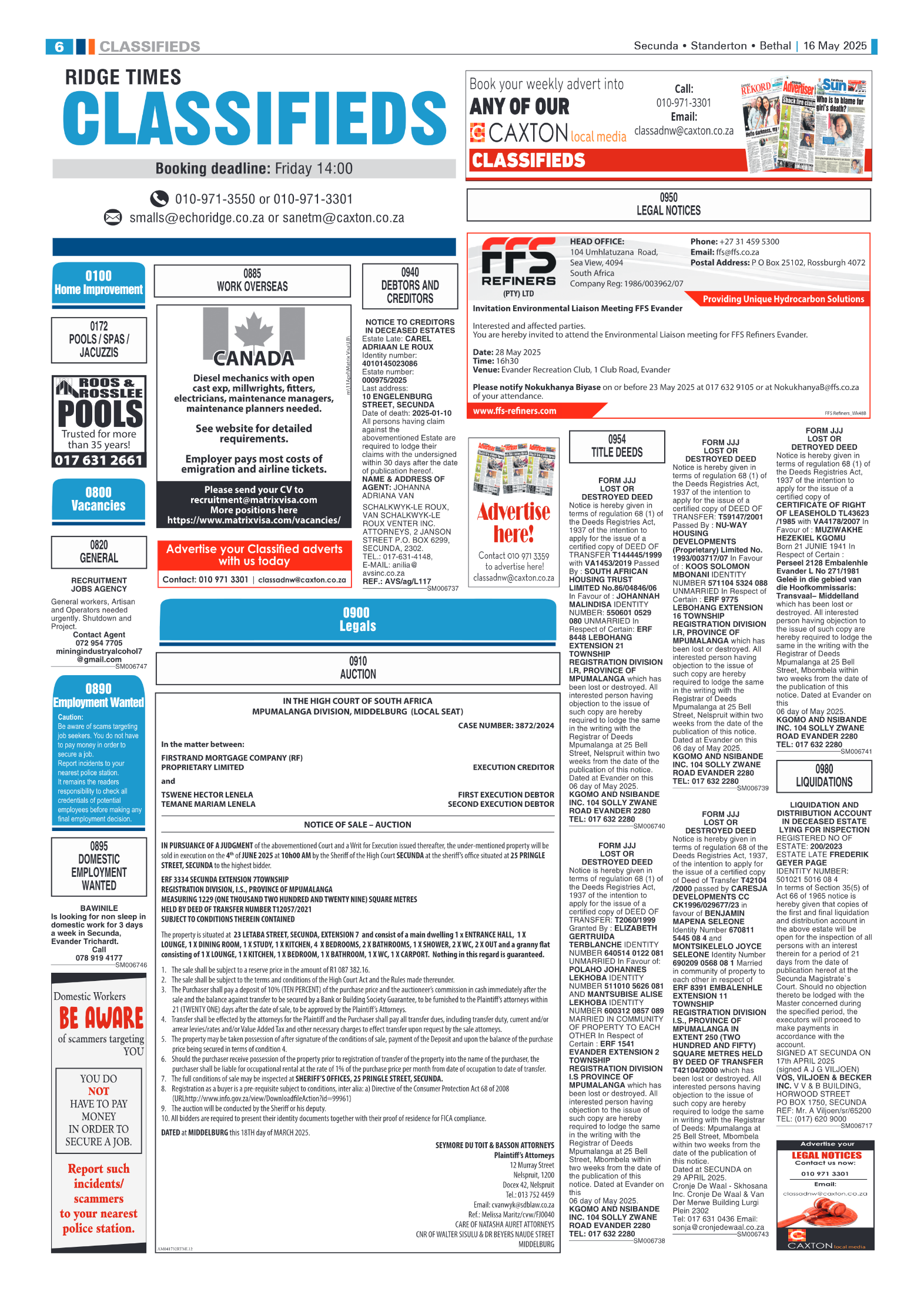 Ridge Times 16 May 2025 page 6