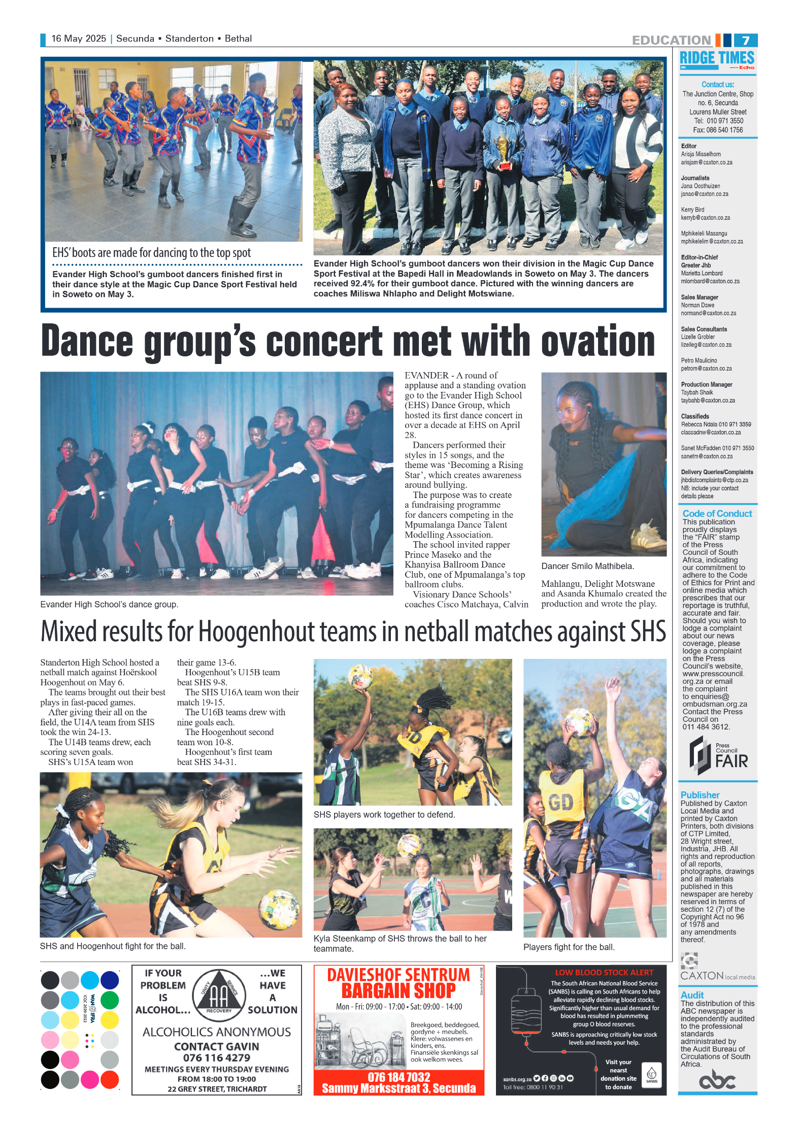 Ridge Times 16 May 2025 page 7