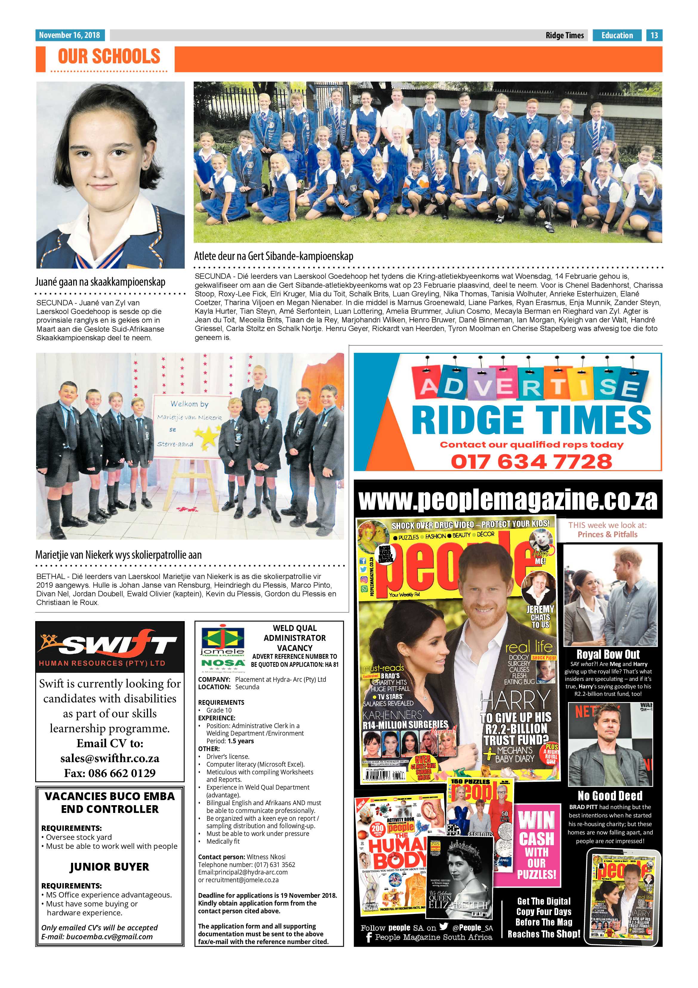 Ridge Times 16 November 2018 page 13