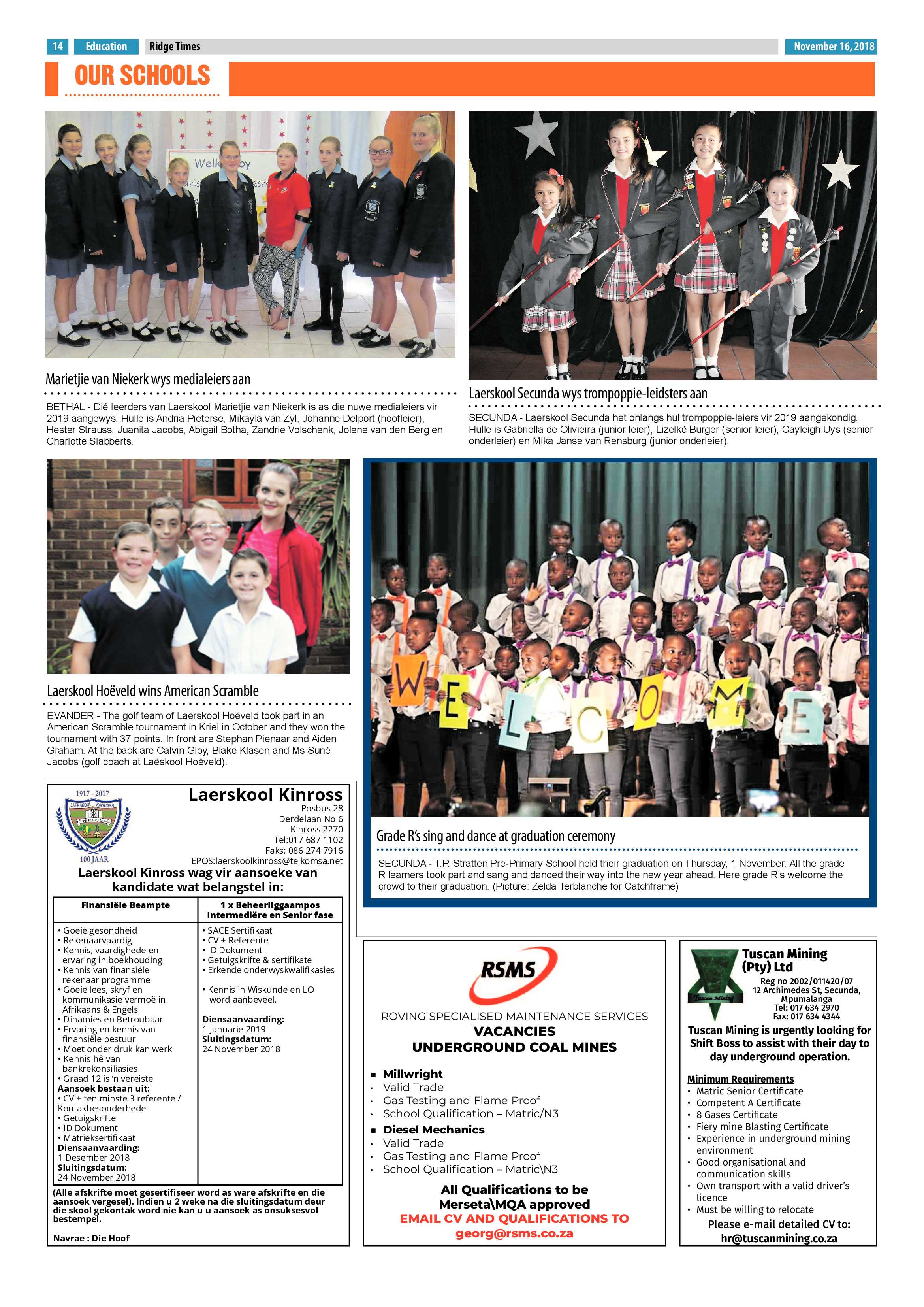 Ridge Times 16 November 2018 page 14