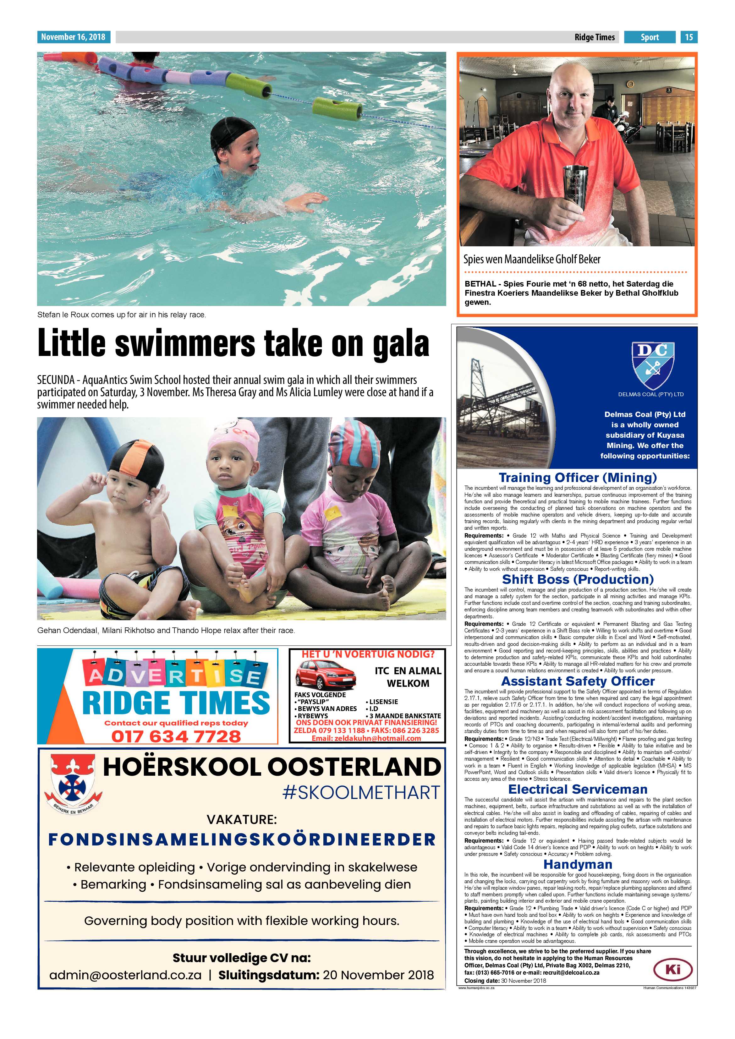 Ridge Times 16 November 2018 page 15