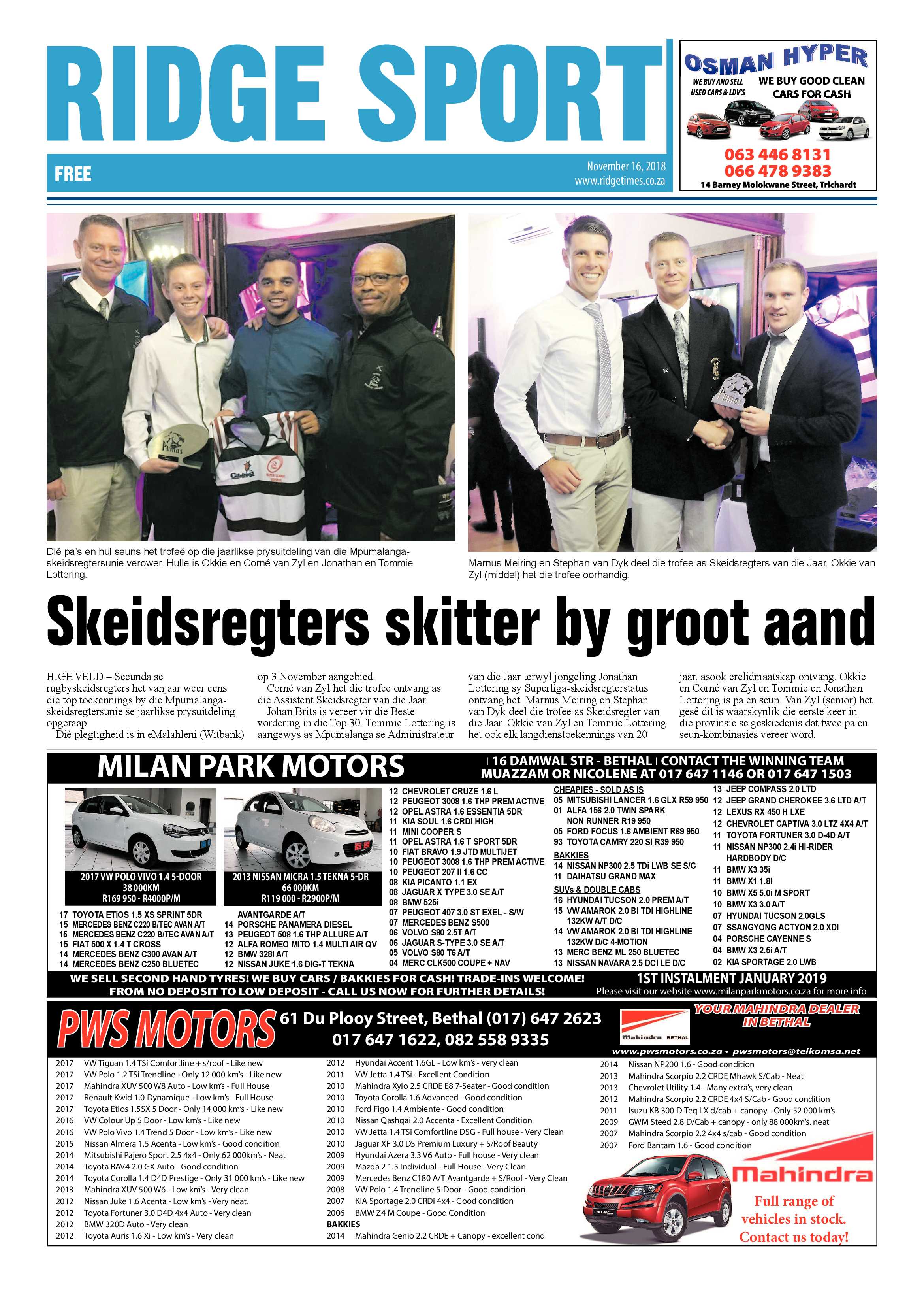 Ridge Times 16 November 2018 page 16