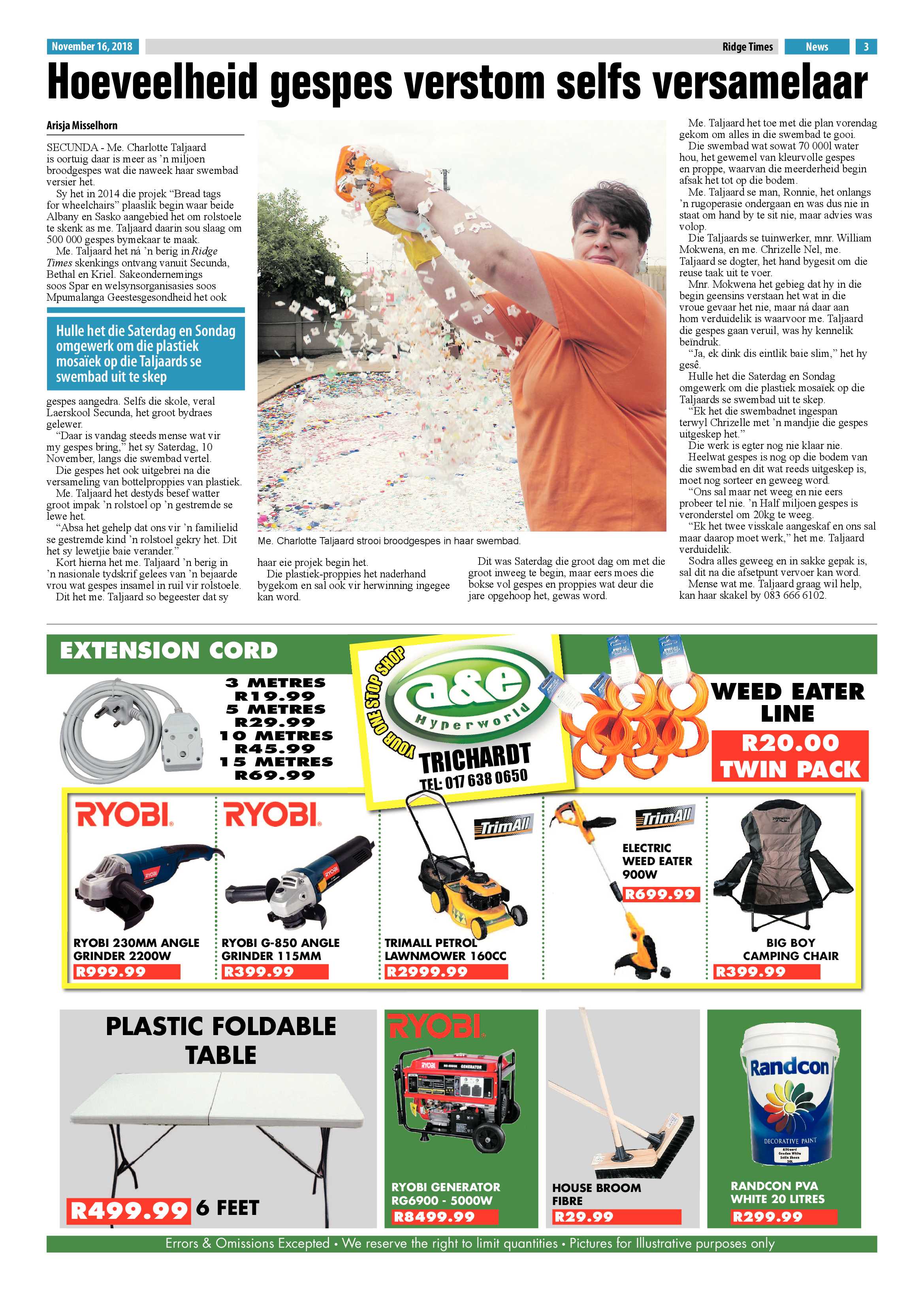 Ridge Times 16 November 2018 page 3