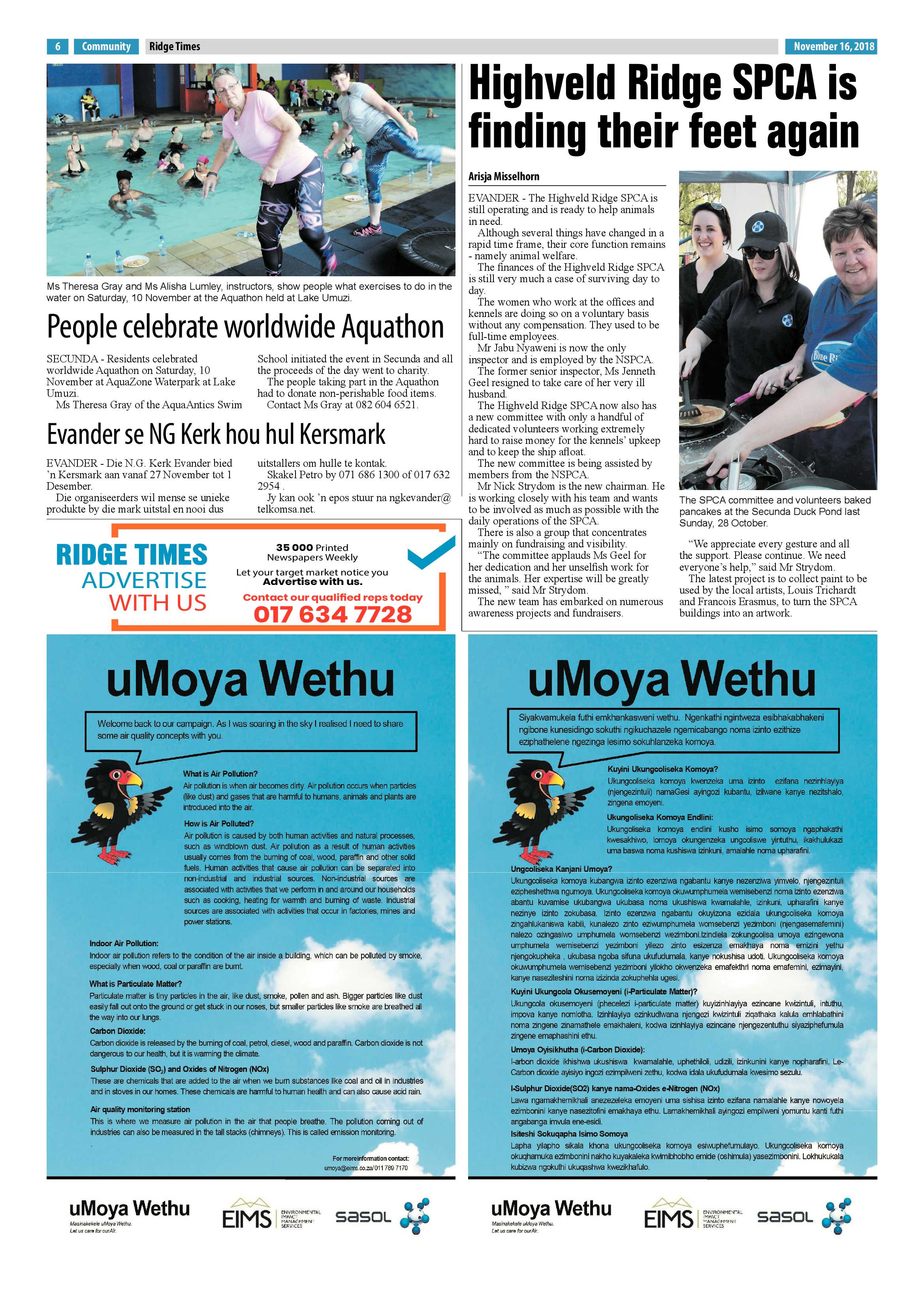 Ridge Times 16 November 2018 page 6