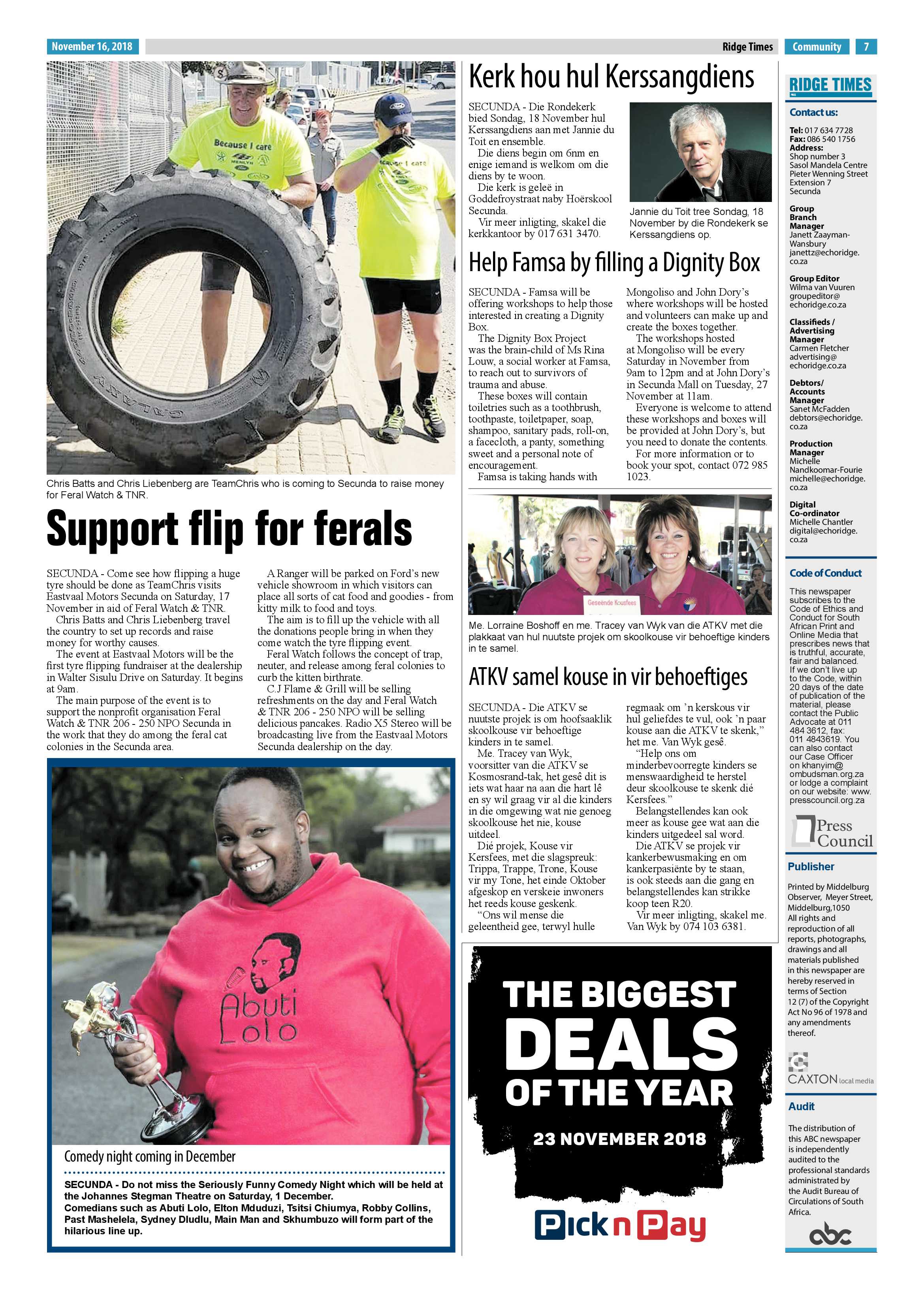 Ridge Times 16 November 2018 page 7