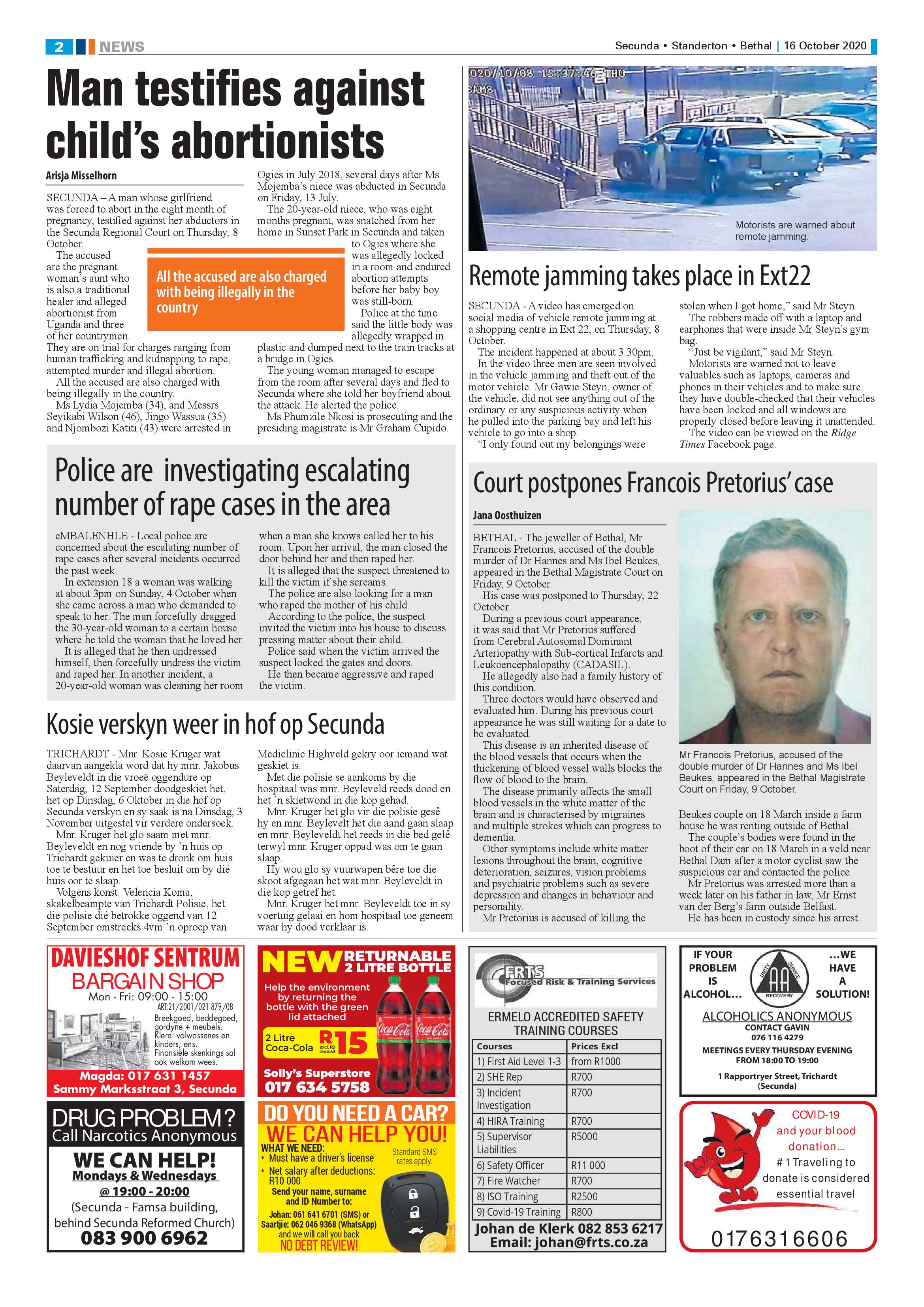 Ridge Times 16 October 2020 page 2