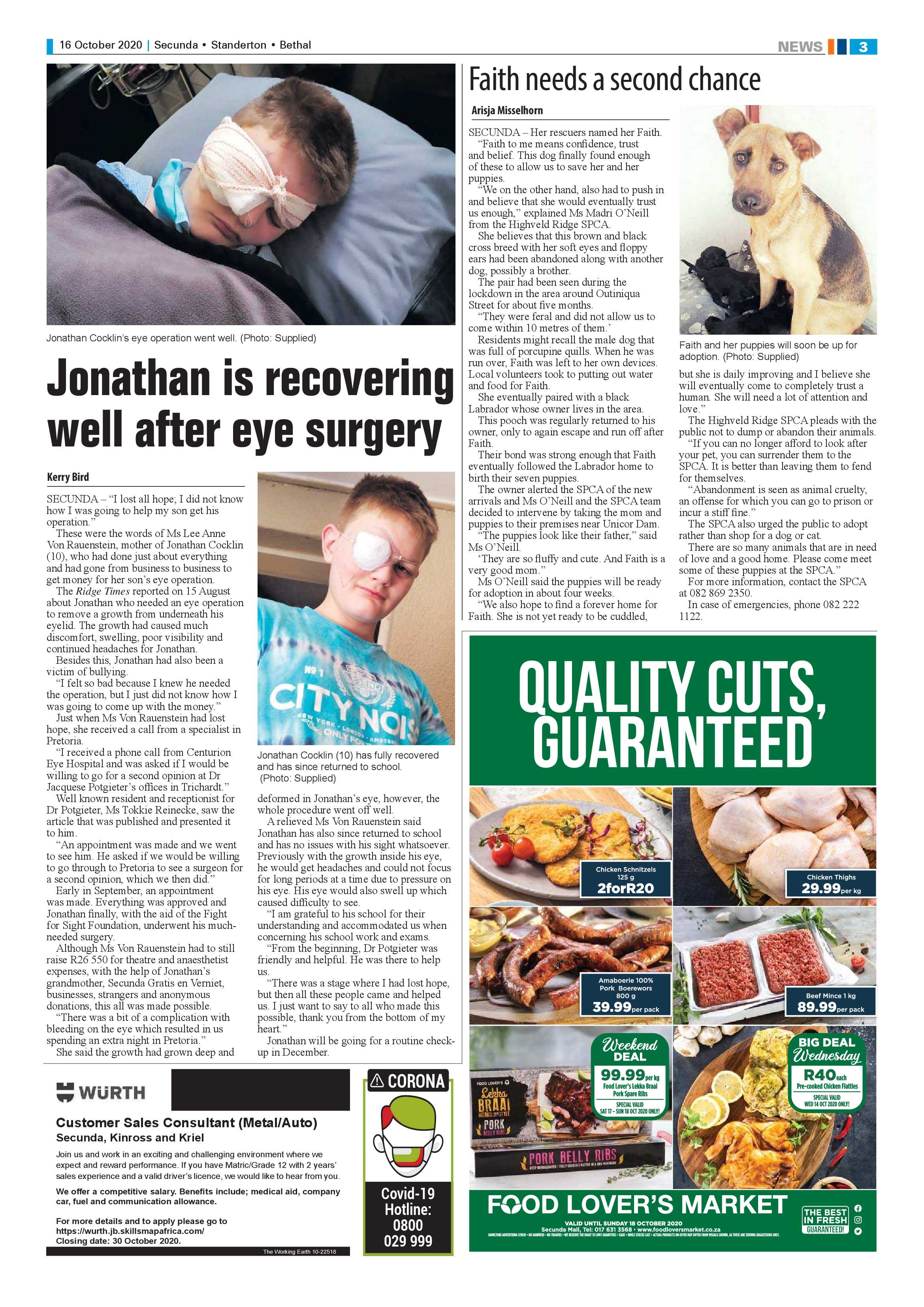 Ridge Times 16 October 2020 page 3