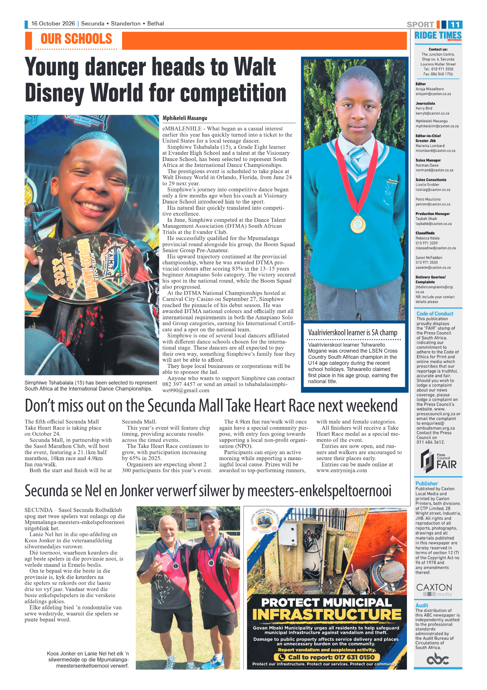Ridge Times 16 October 2026 page 11