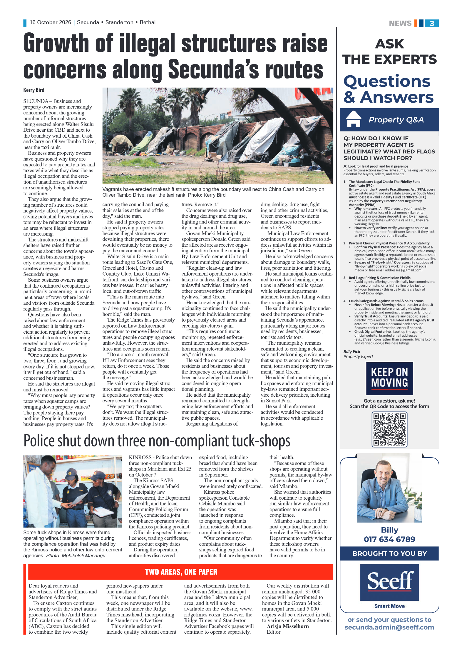 Ridge Times 16 October 2026 page 3