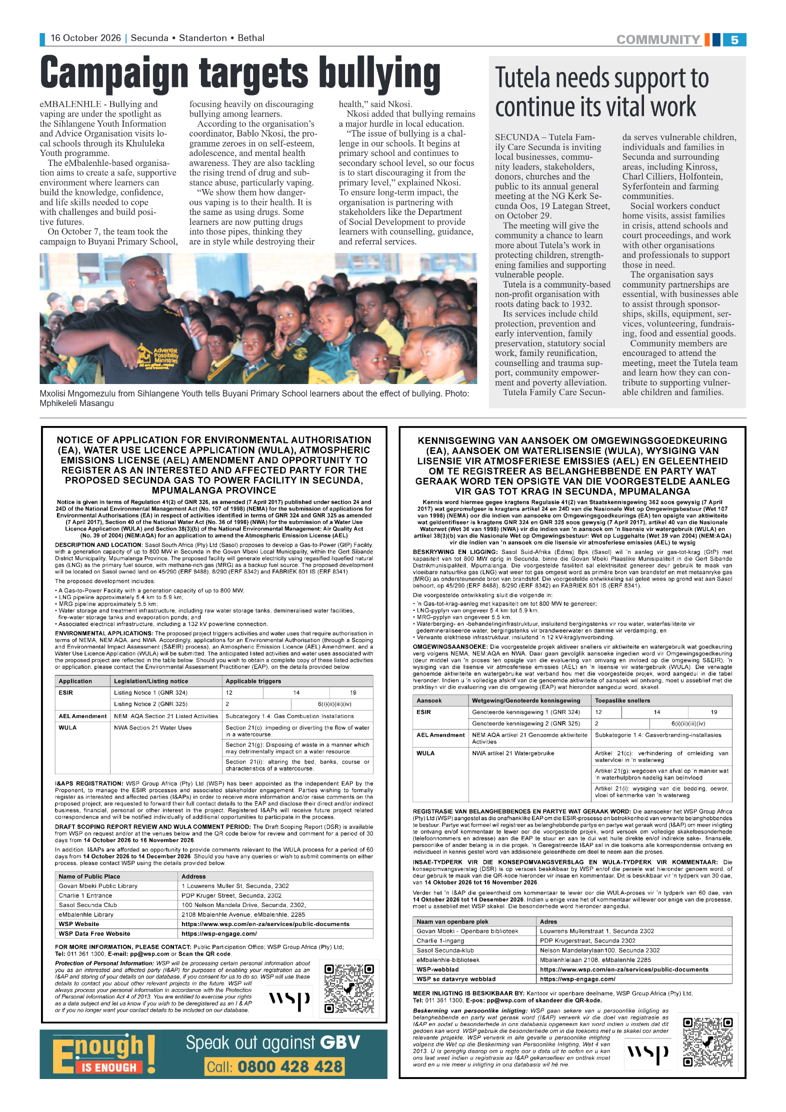 Ridge Times 16 October 2026 page 5