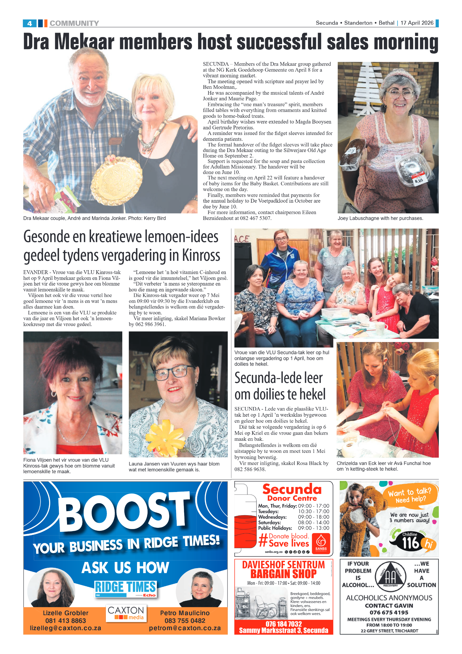 Ridge Times 17 April 2026 page 4