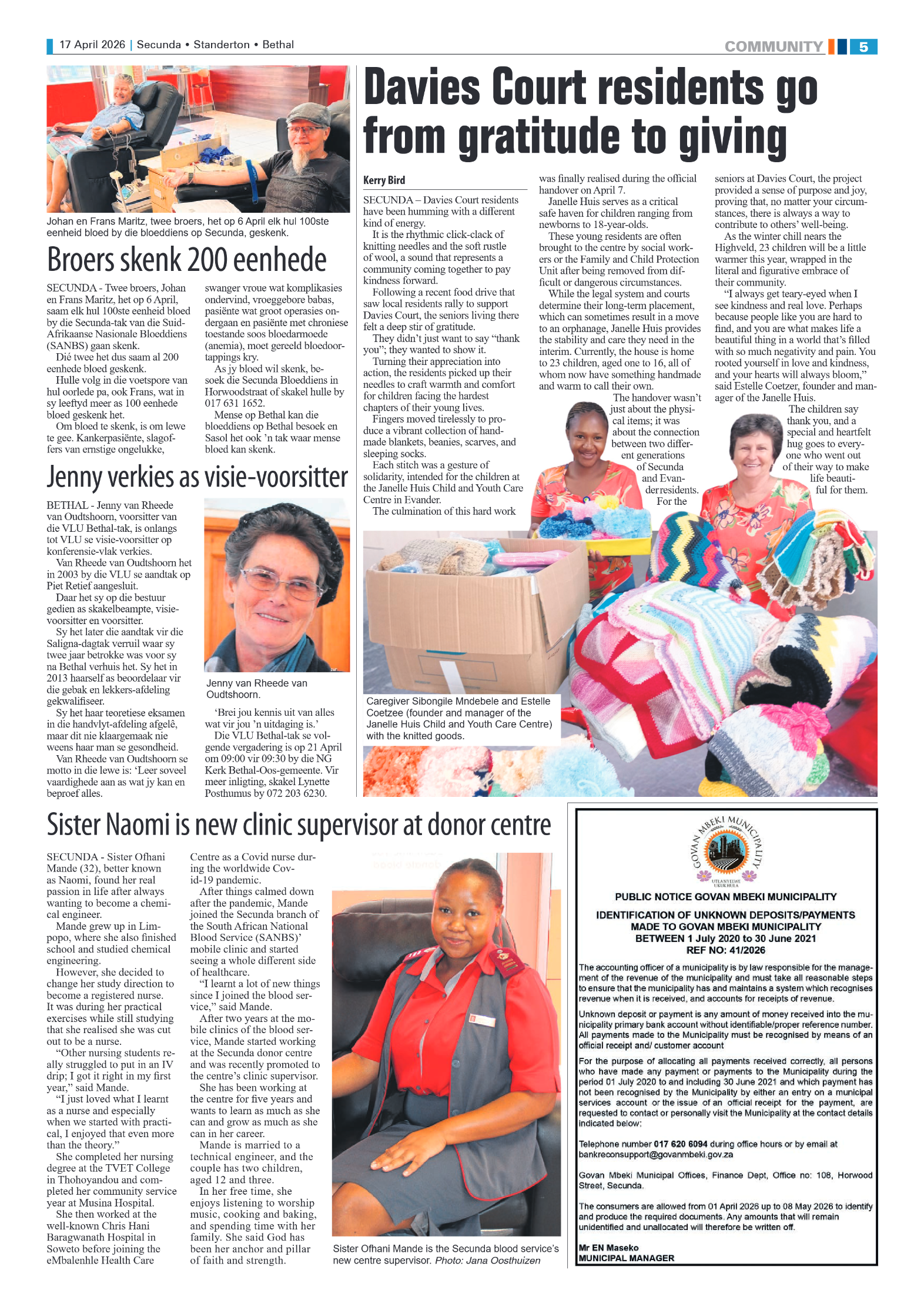 Ridge Times 17 April 2026 page 5