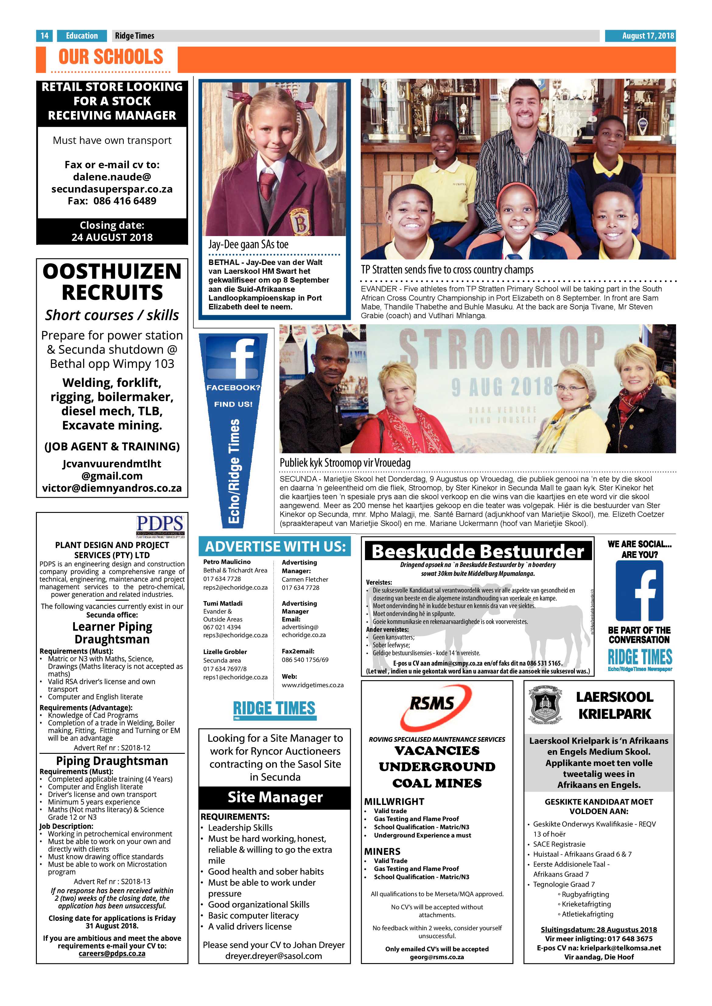 Ridge Times 17 August 2018 page 14