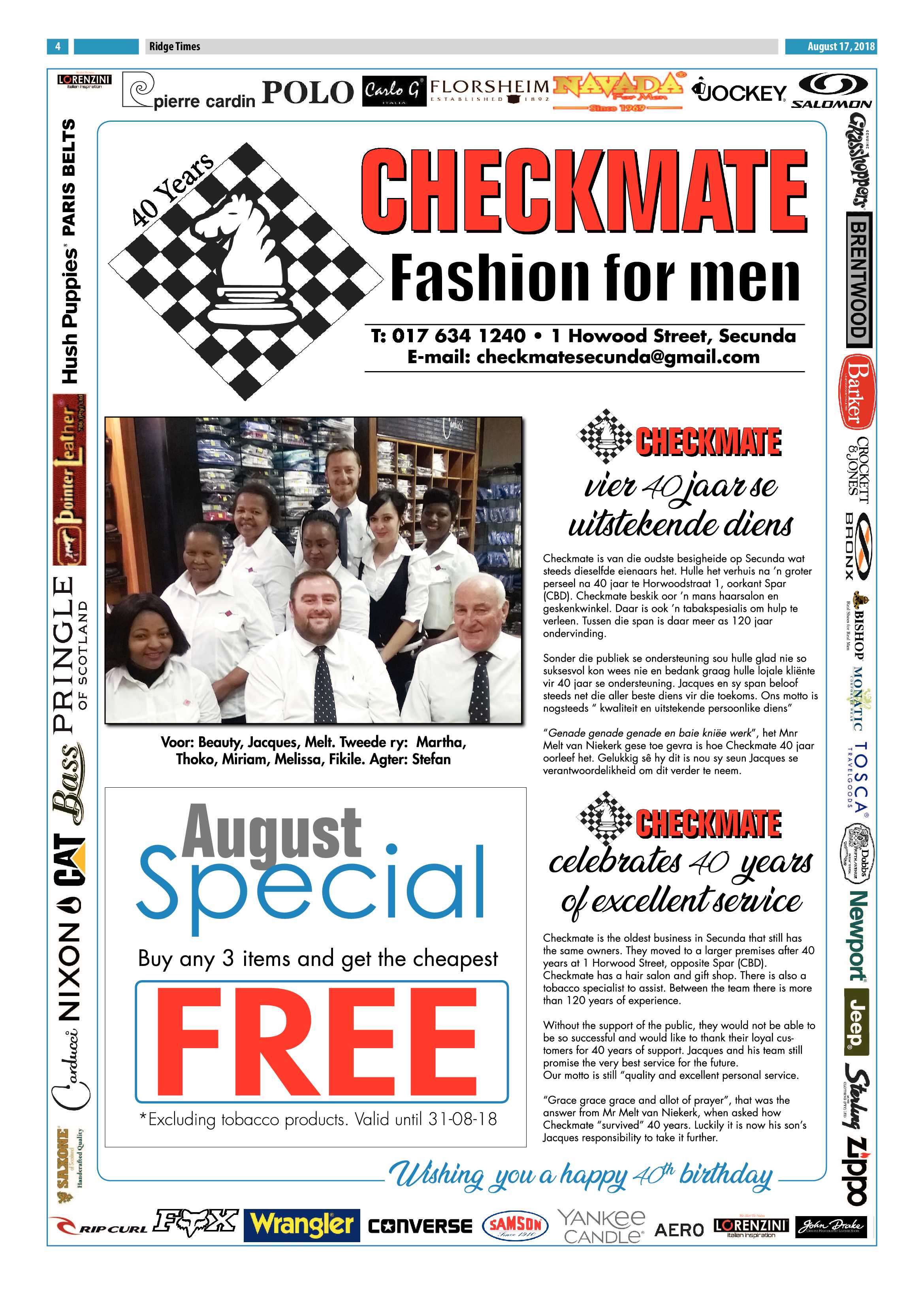 Ridge Times 17 August 2018 page 4