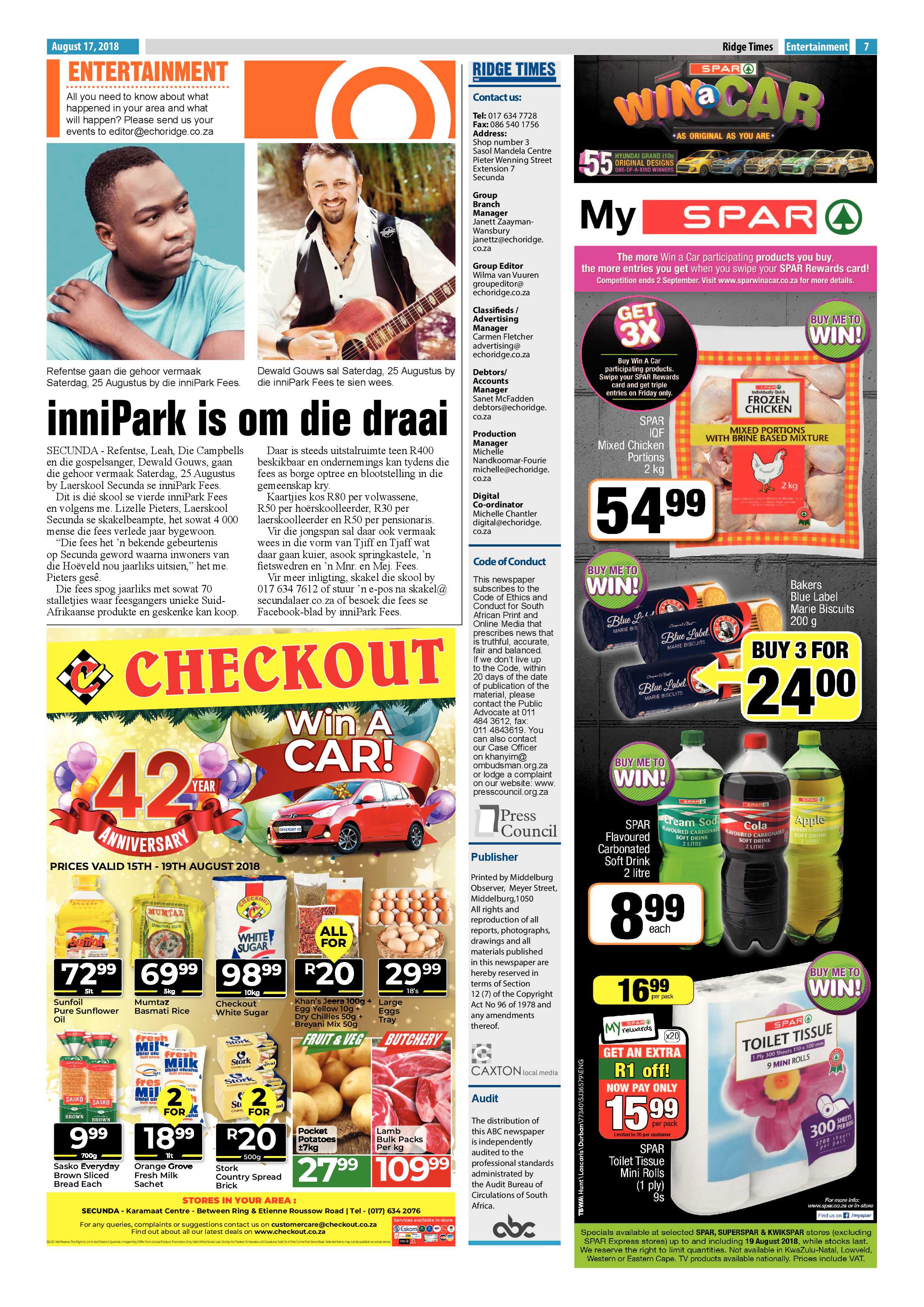 Ridge Times 17 August 2018 page 7