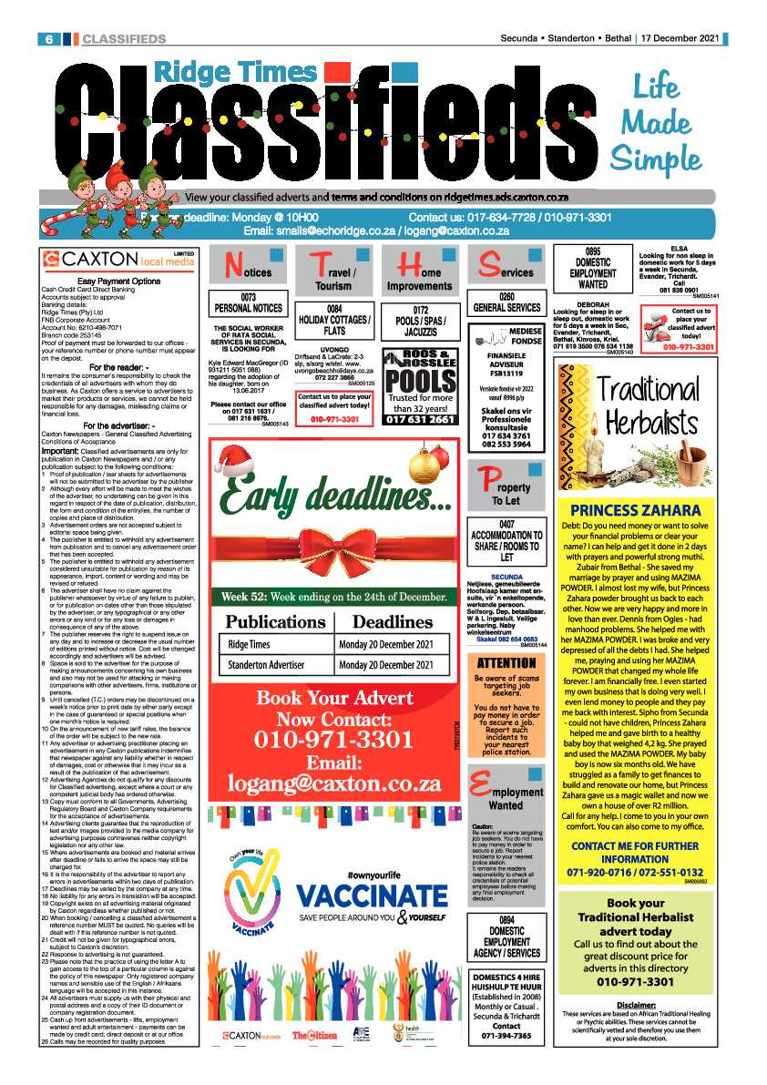 Ridge Times 17 December 2021 page 8