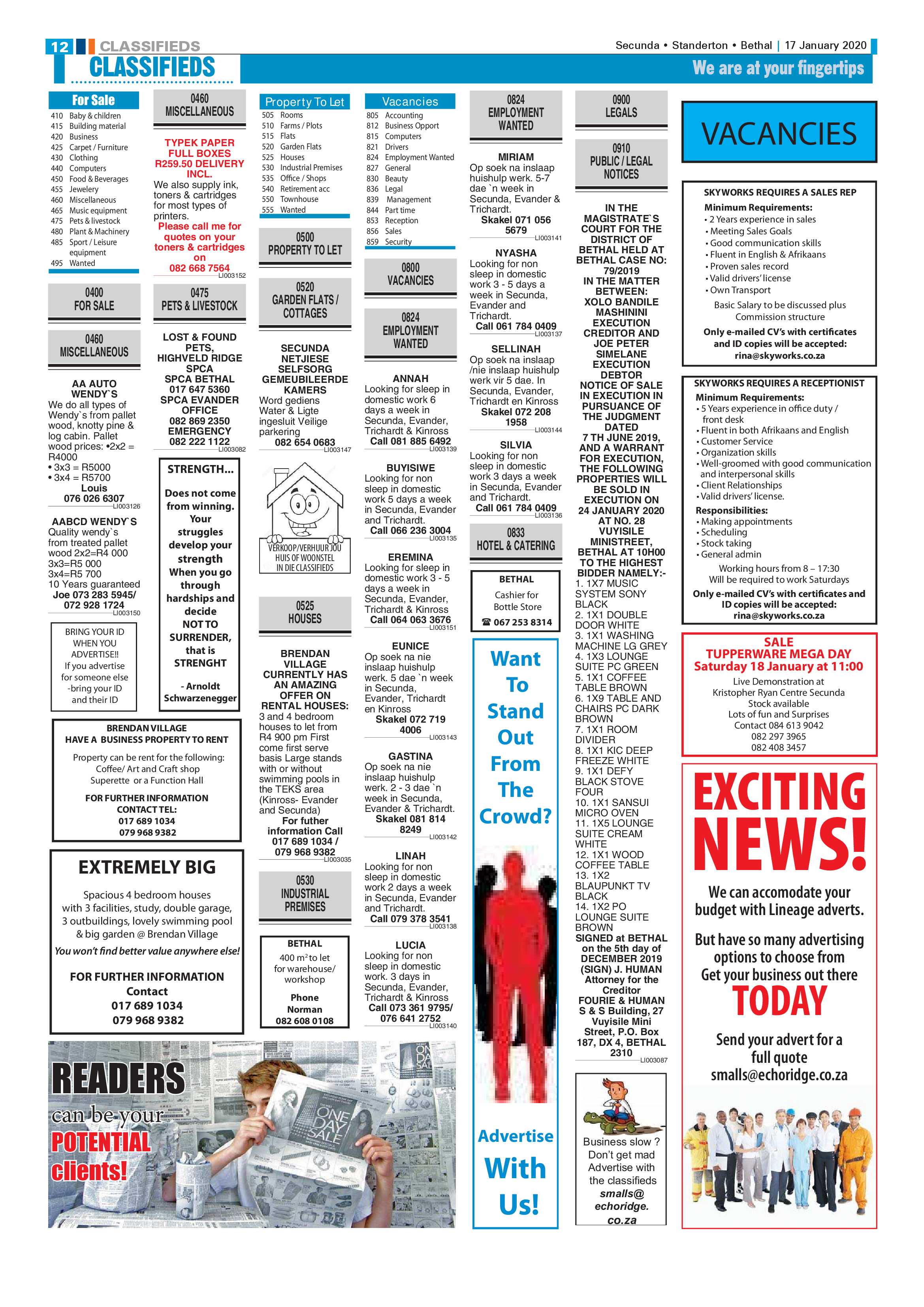Ridge Times 17 January 2020 page 12