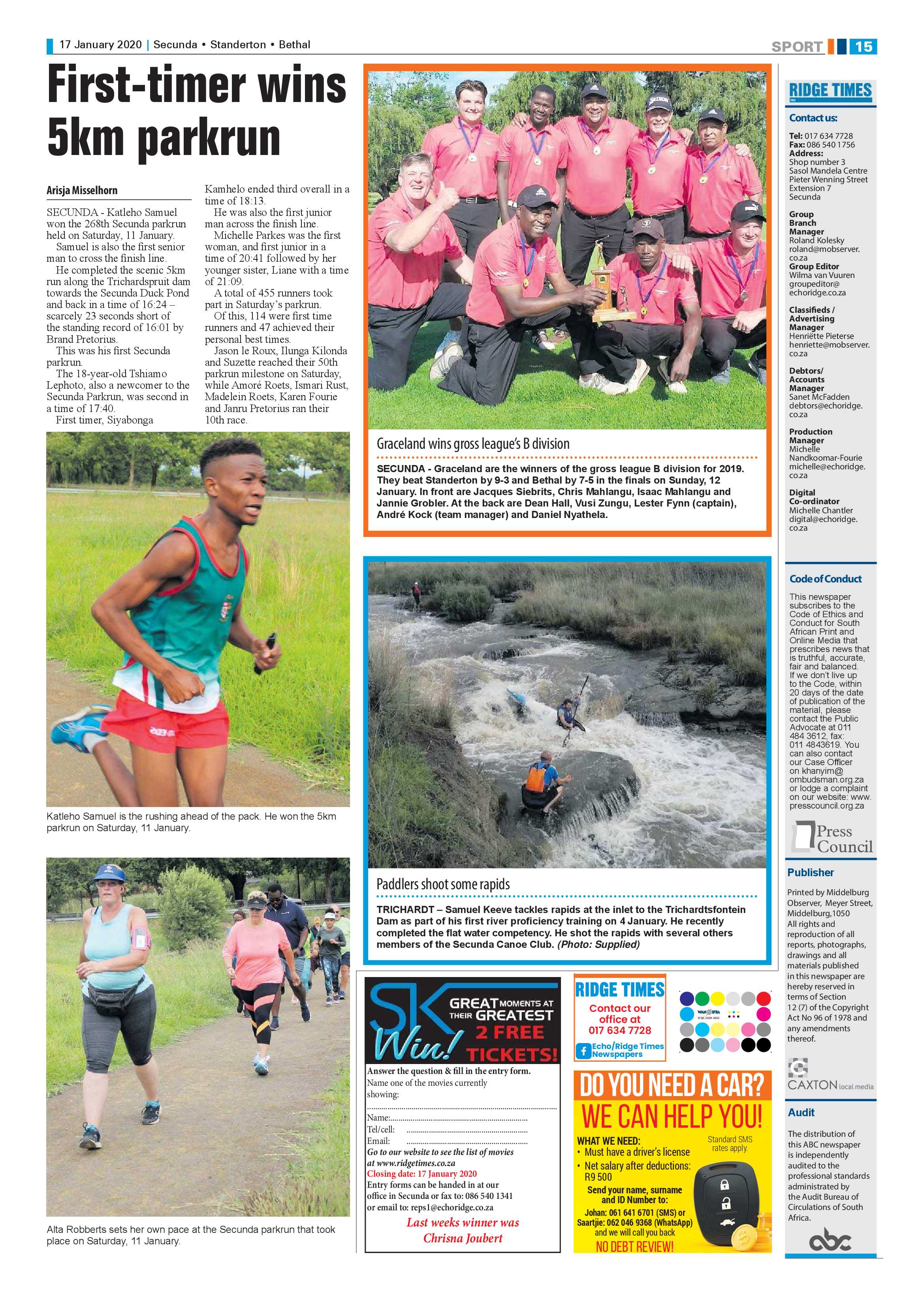 Ridge Times 17 January 2020 page 15