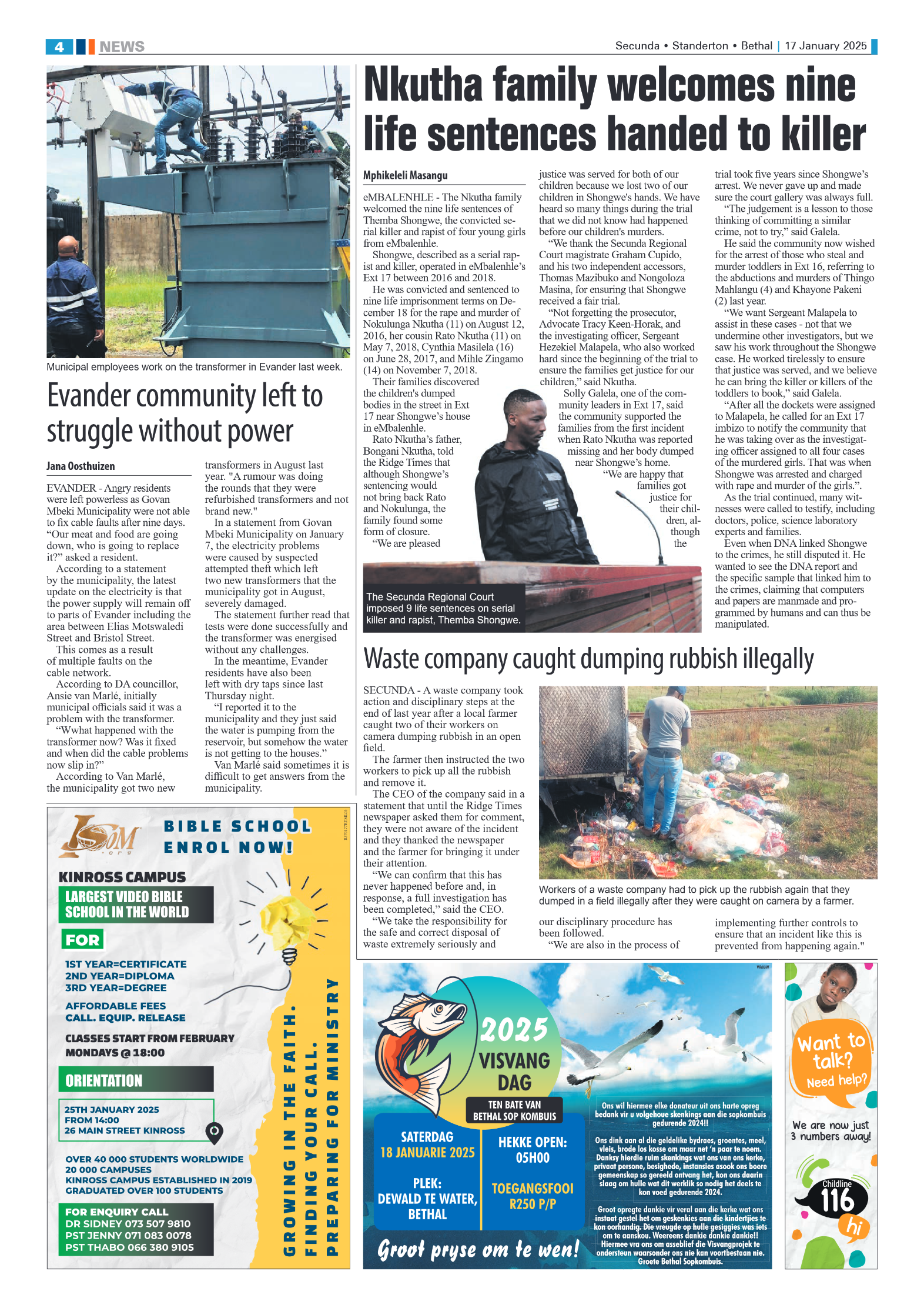 Ridge Times 17 January 2025 page 4