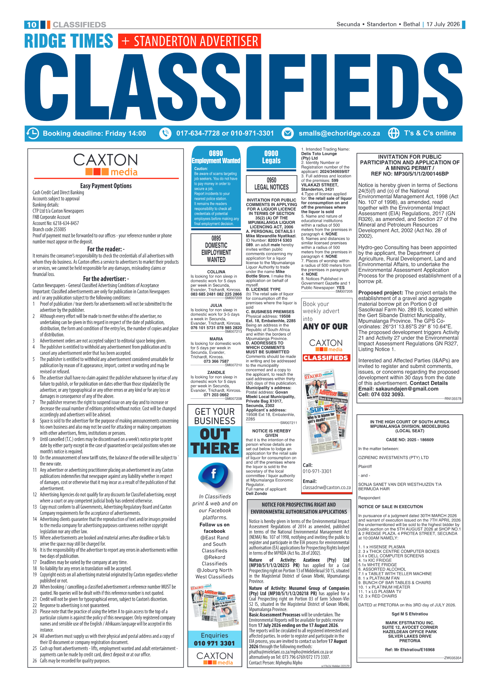 Ridge Times 17 July 2026 page 10