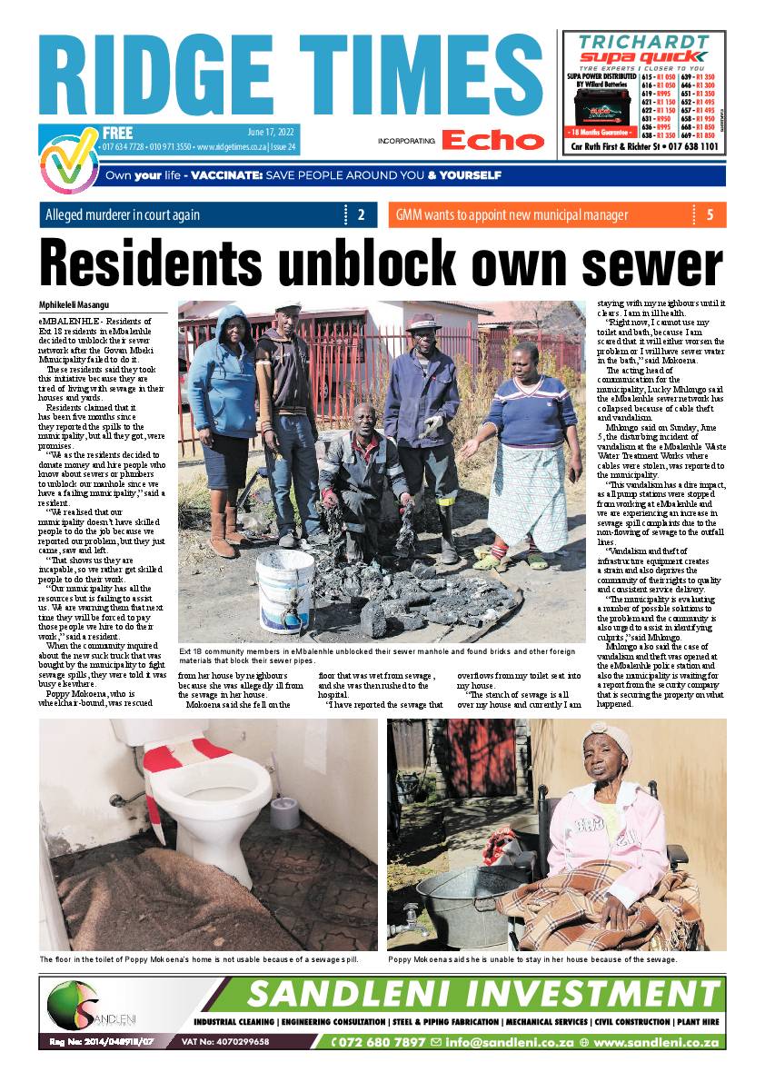 Ridge Times 17 June 2022 page 1