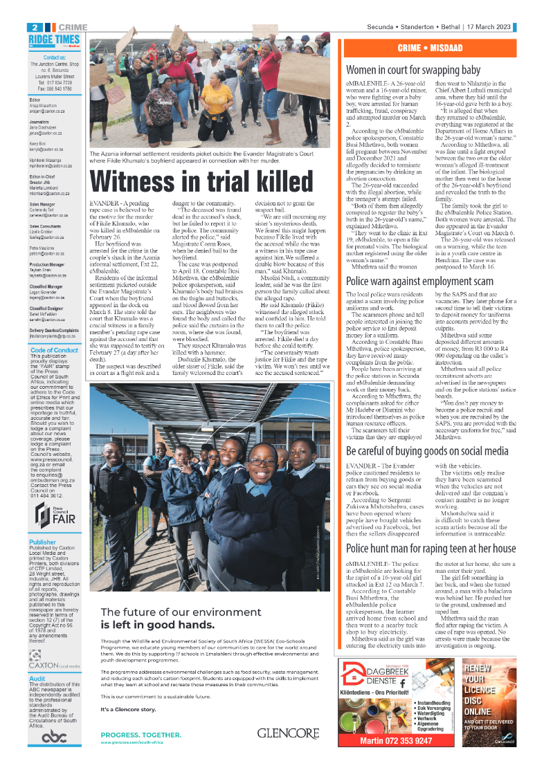 Ridge Times 17 March 2023 page 2