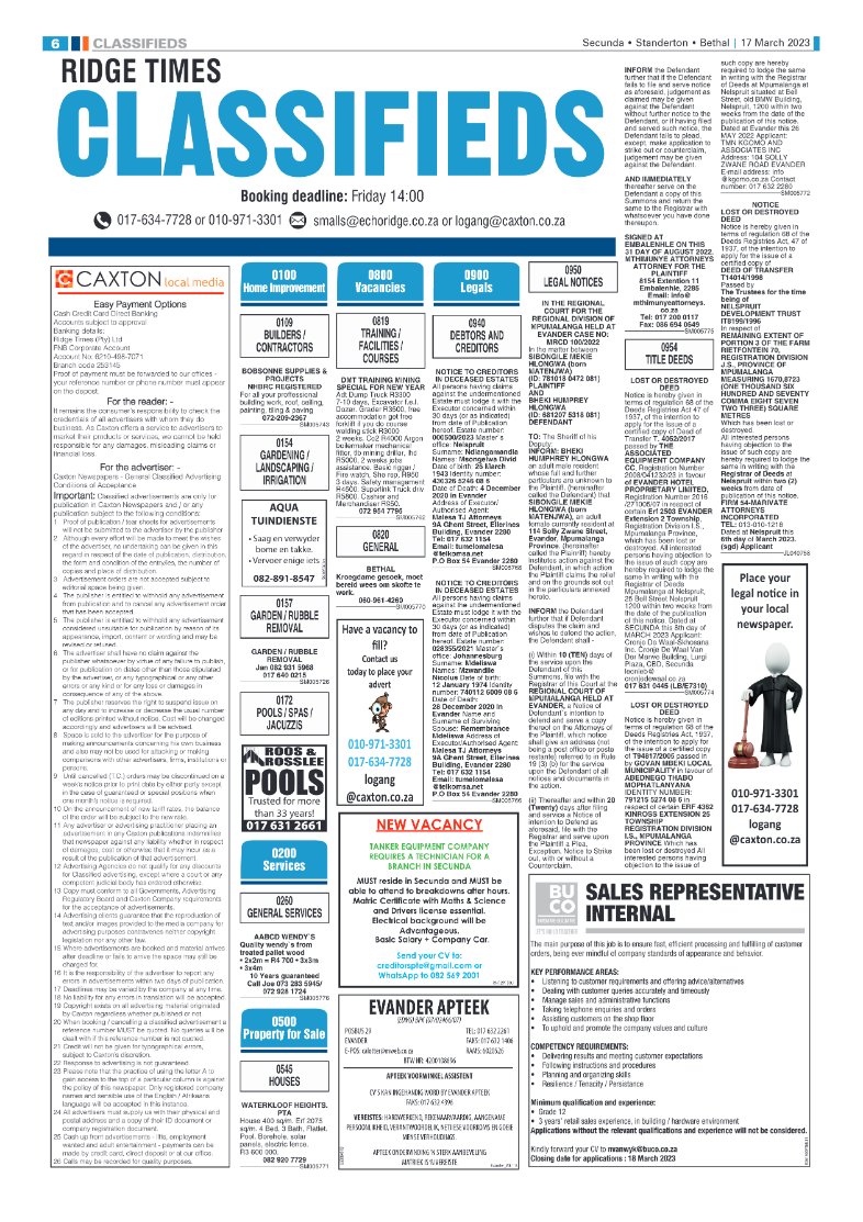 Ridge Times 17 March 2023 page 6
