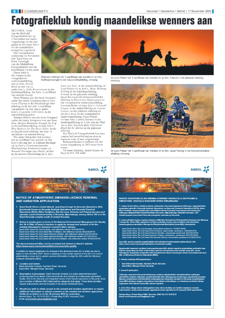 Ridge Times 17 November 2023 page 6