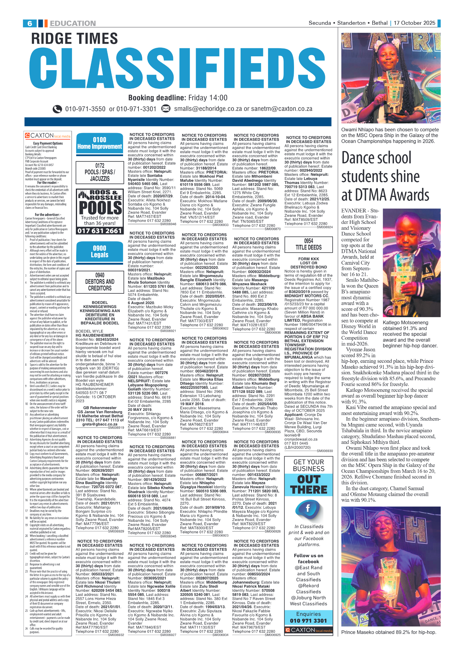 Ridge Times 17 October 2025 page 6