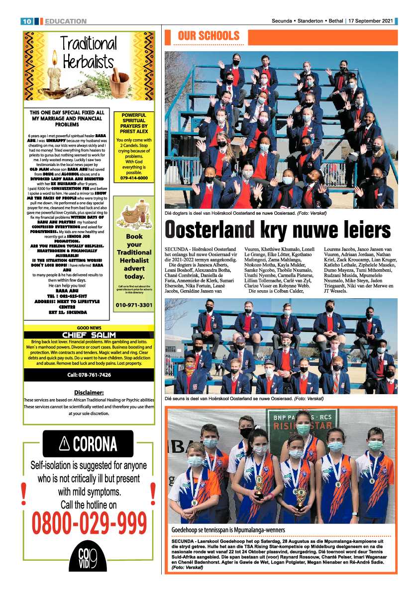 Ridge Times 17 September 2021 page 10