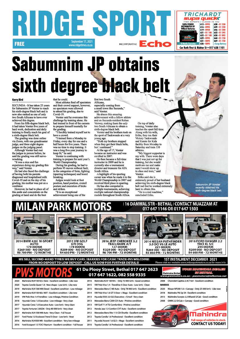 Ridge Times 17 September 2021 page 12