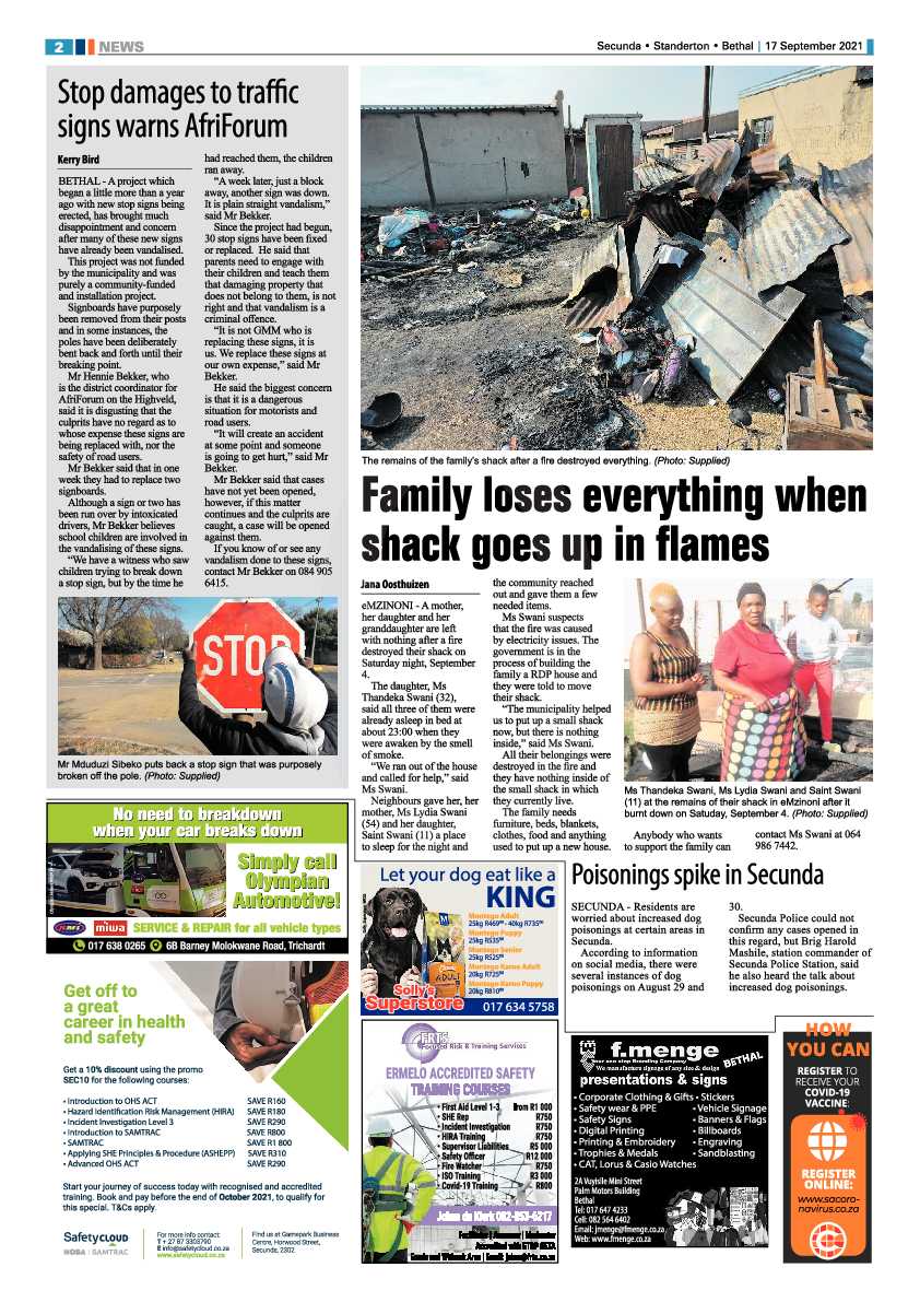 Ridge Times 17 September 2021 page 2