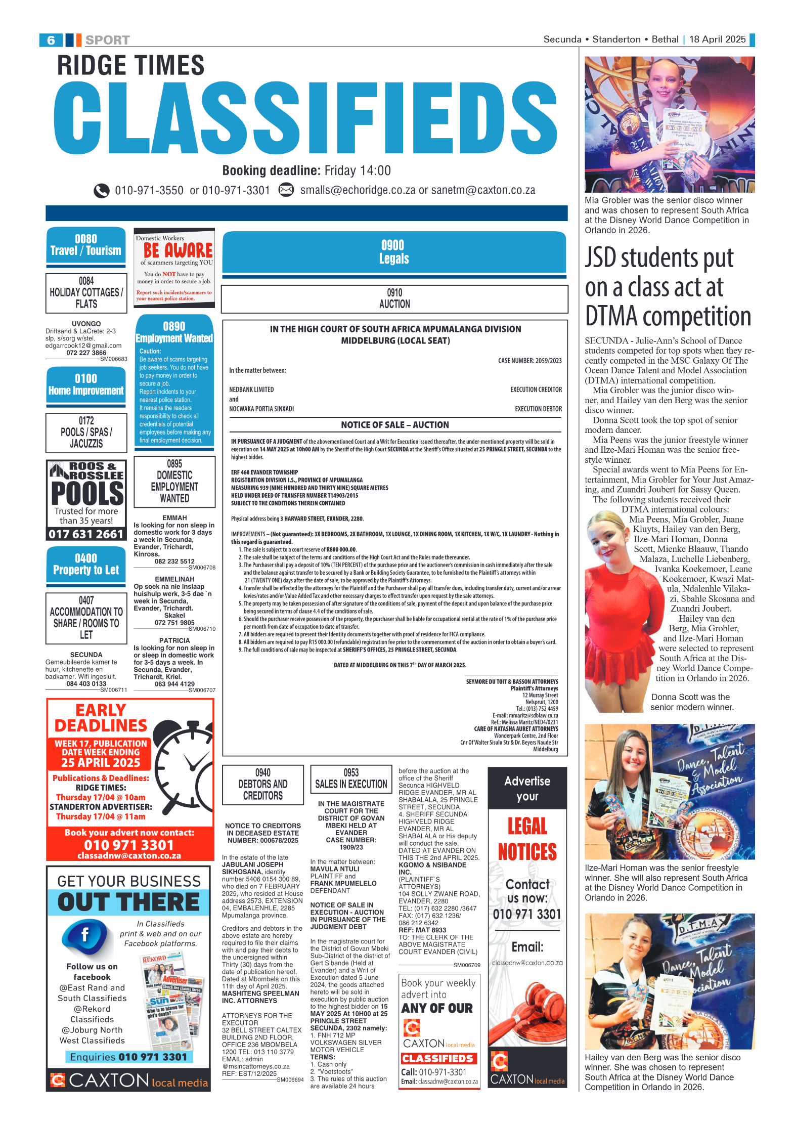Ridge Times 18 April 2025 page 6