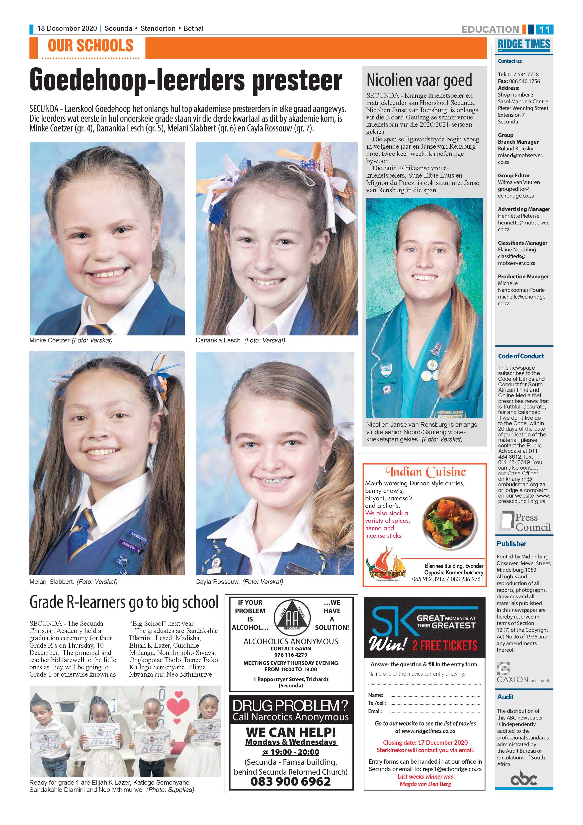 Ridge Times 18 December 2020 page 13