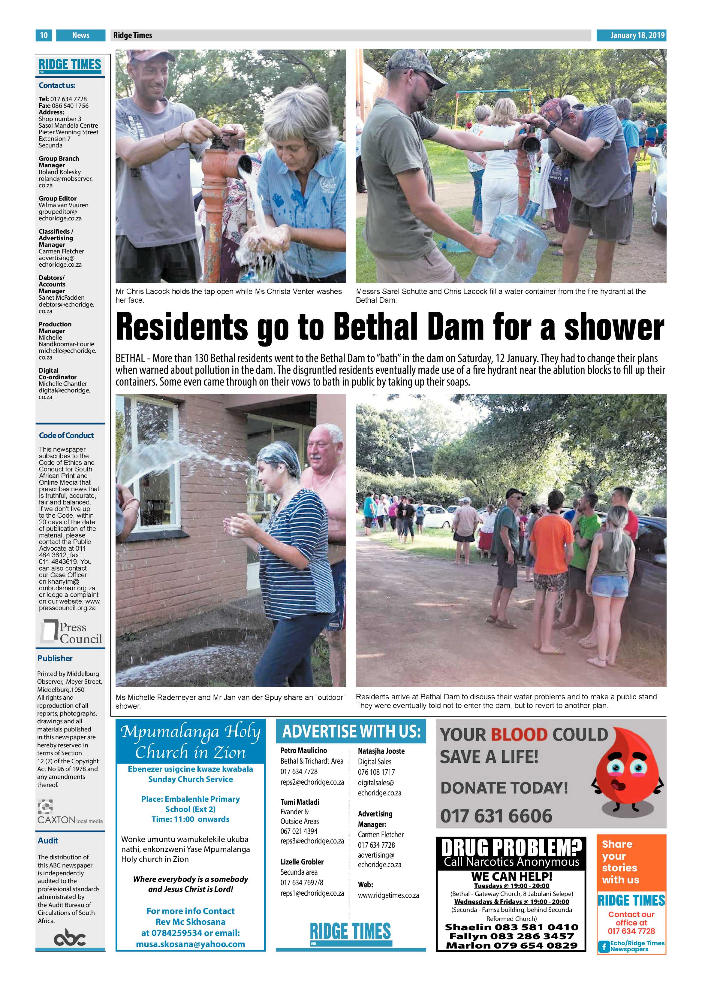 Ridge Times 18 January 2019 page 10