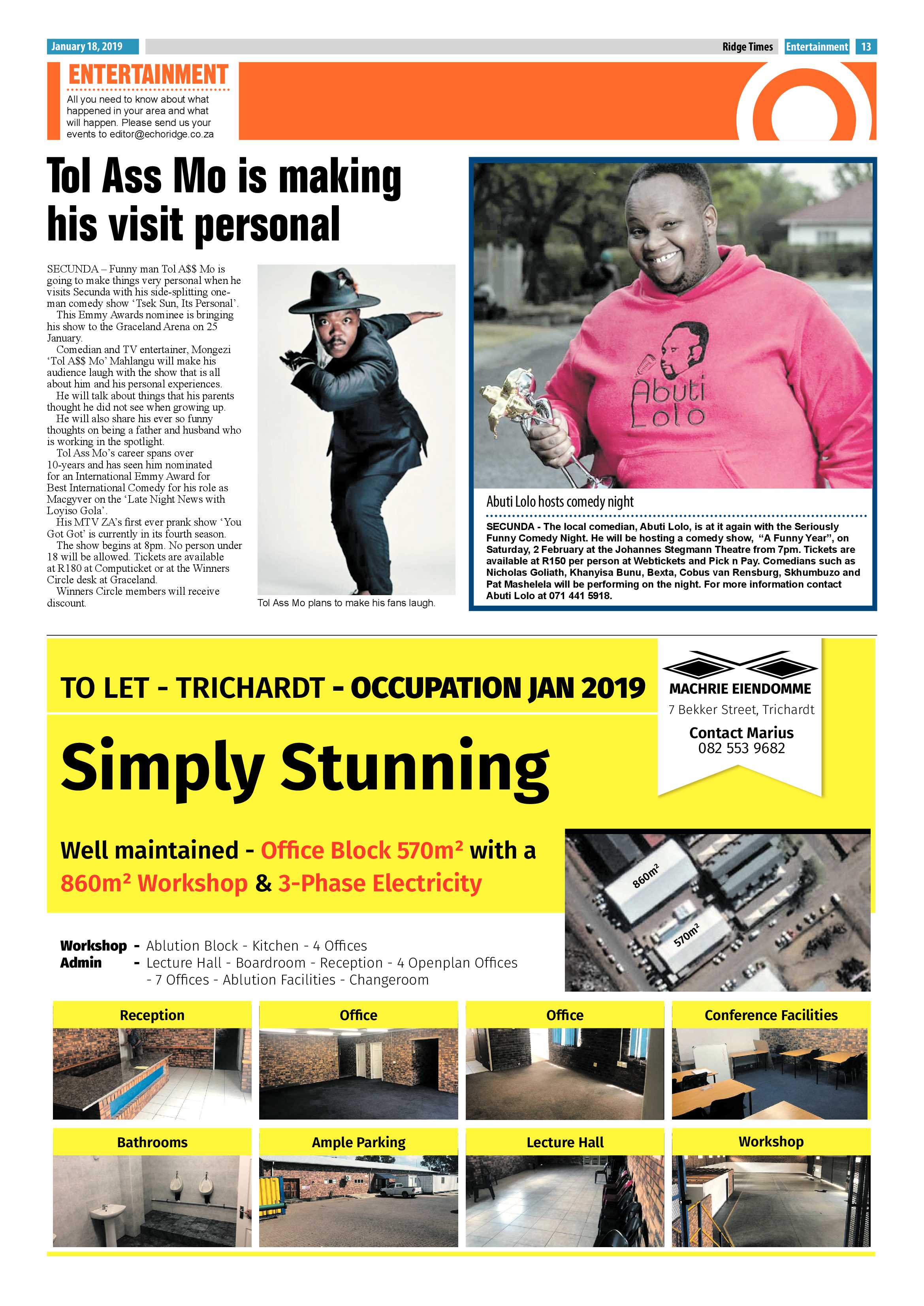 Ridge Times 18 January 2019 page 13