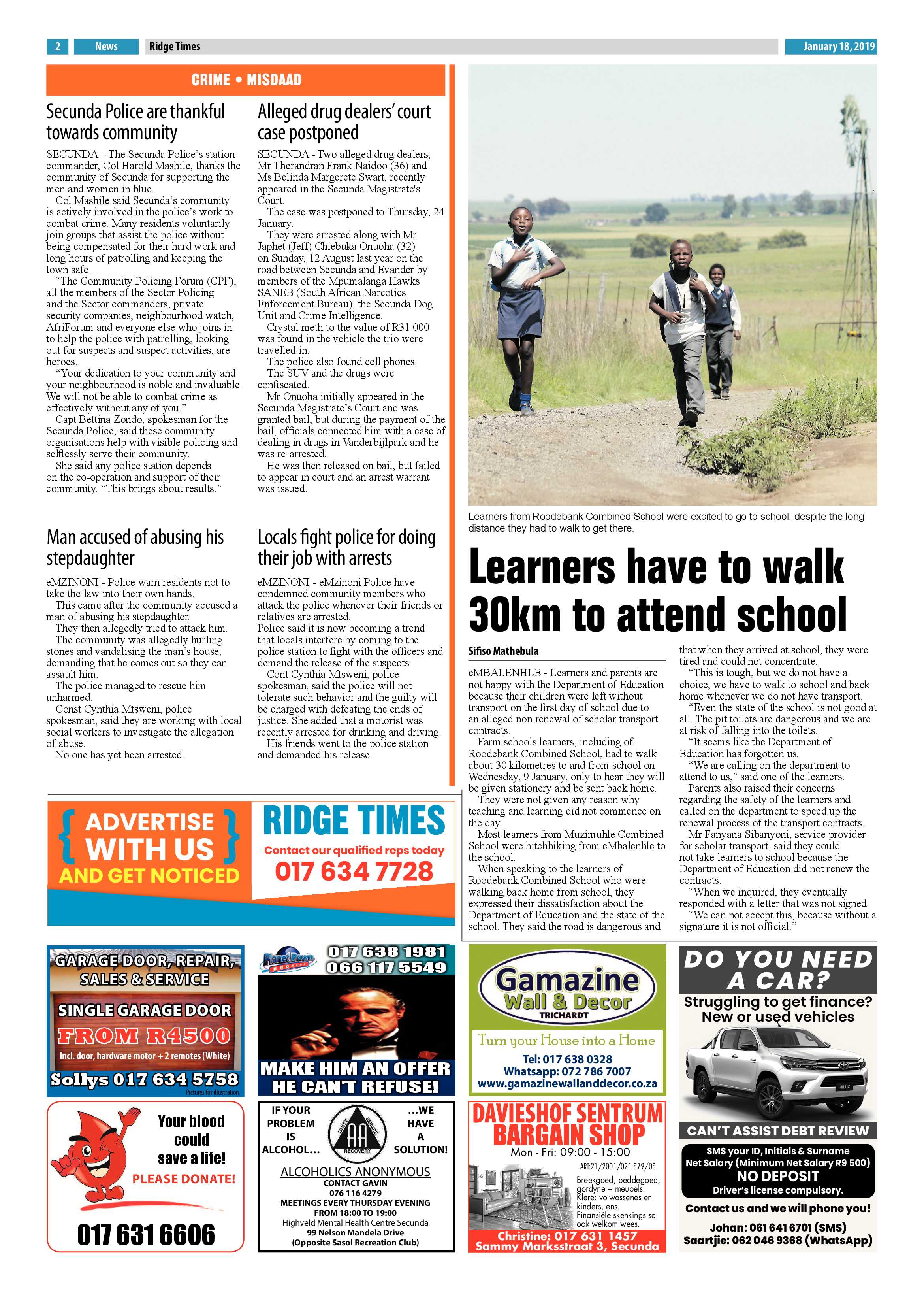 Ridge Times 18 January 2019 page 2