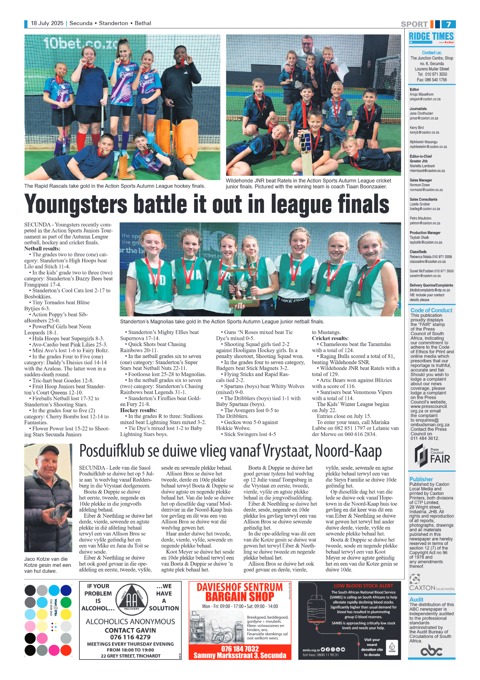 Ridge Times 18 July 2025 page 7