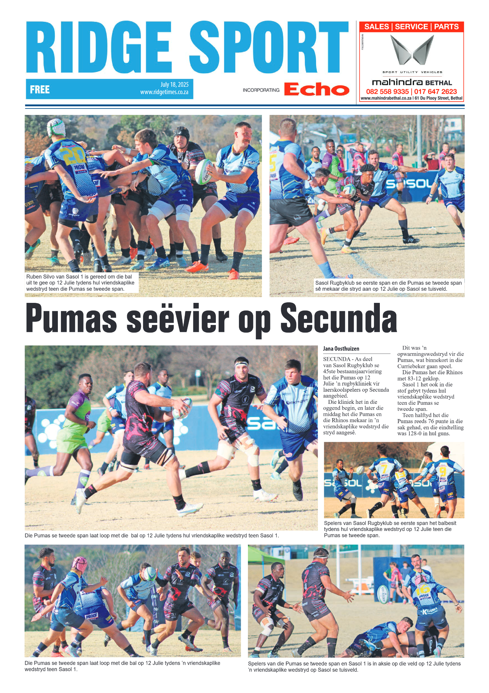 Ridge Times 18 July 2025 page 8