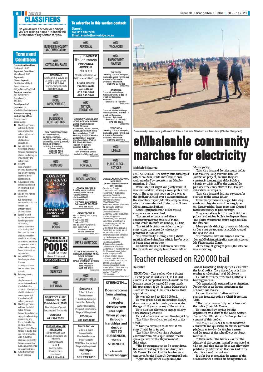 Ridge Times 18 June 2021 page 6